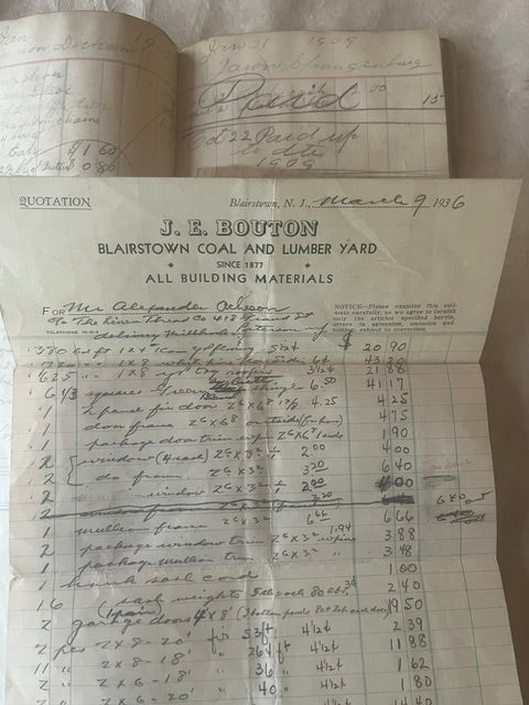 Long and Thin Antique Ledger