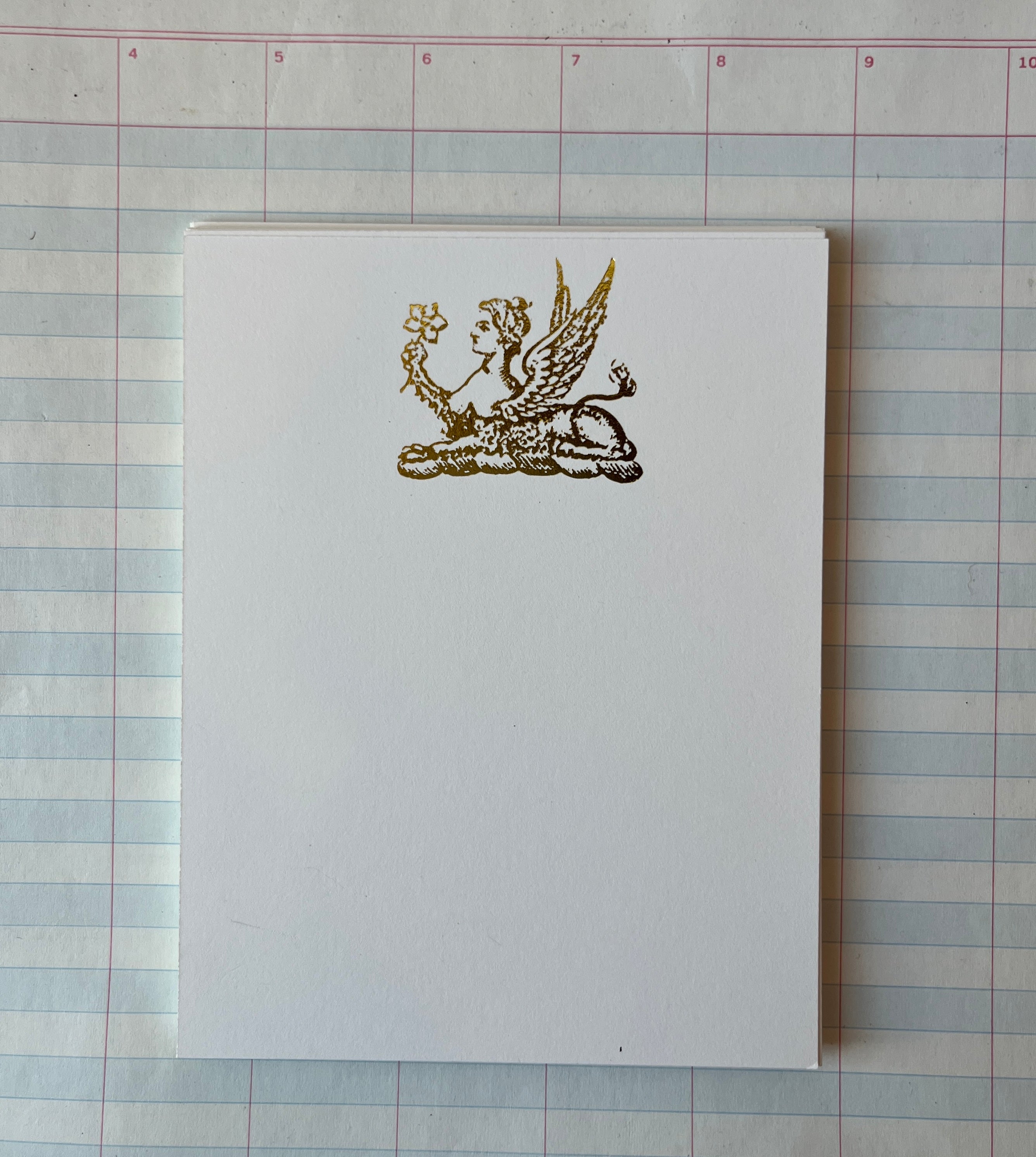 Sphinx Foil Pressed Stationery