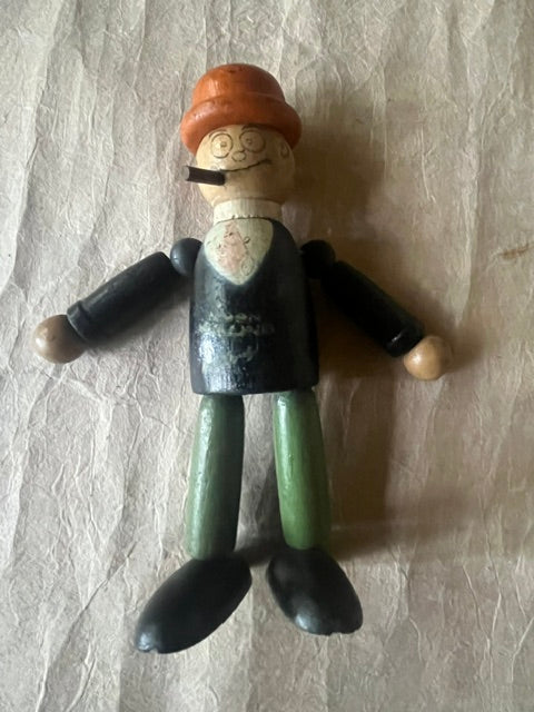 1930's Moon Mullins Wooden Figurine