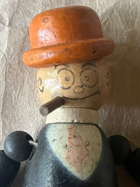 1930's Moon Mullins Wooden Figurine