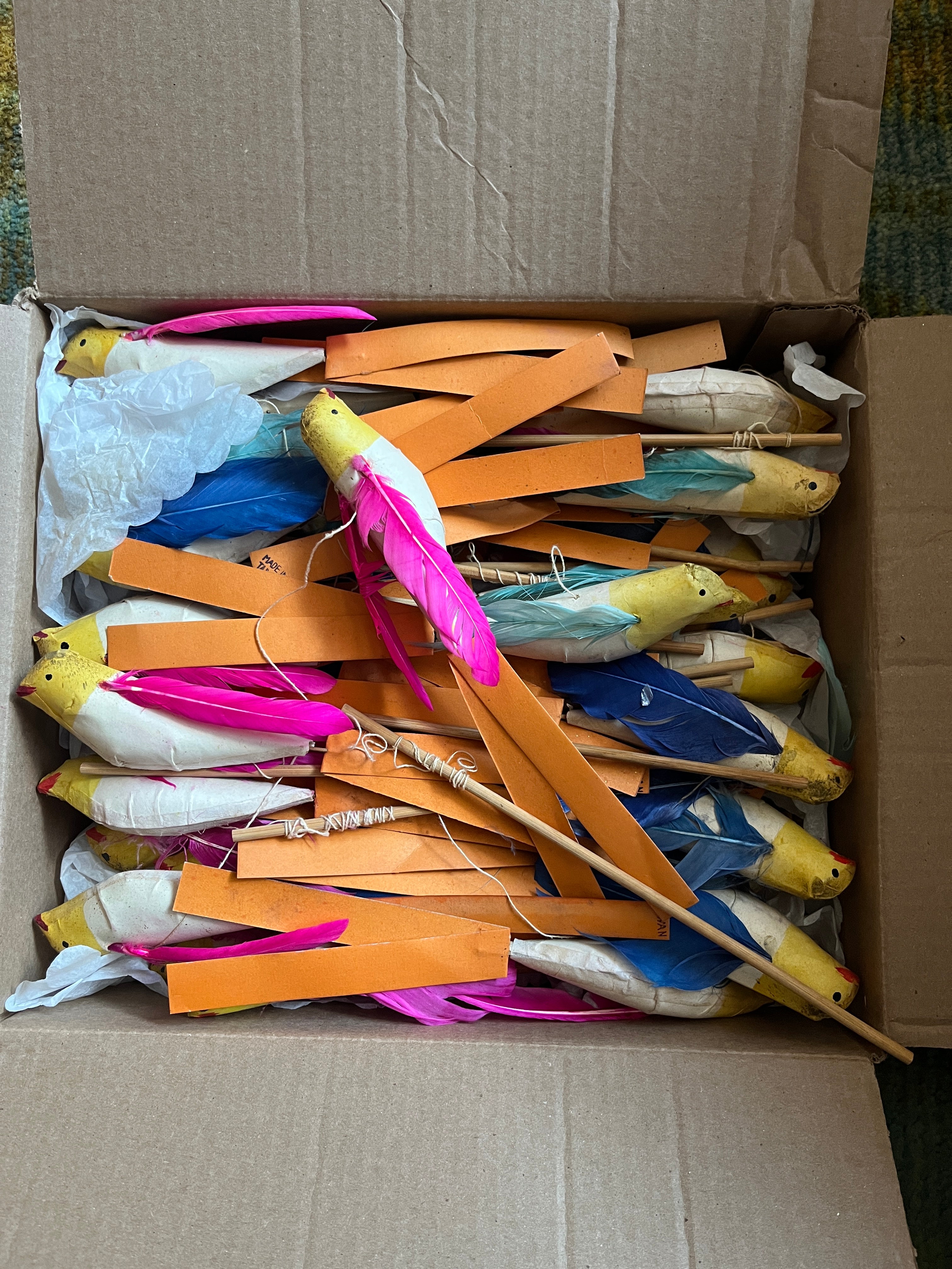 Vintage Paper Hanging Birds - PARCEL