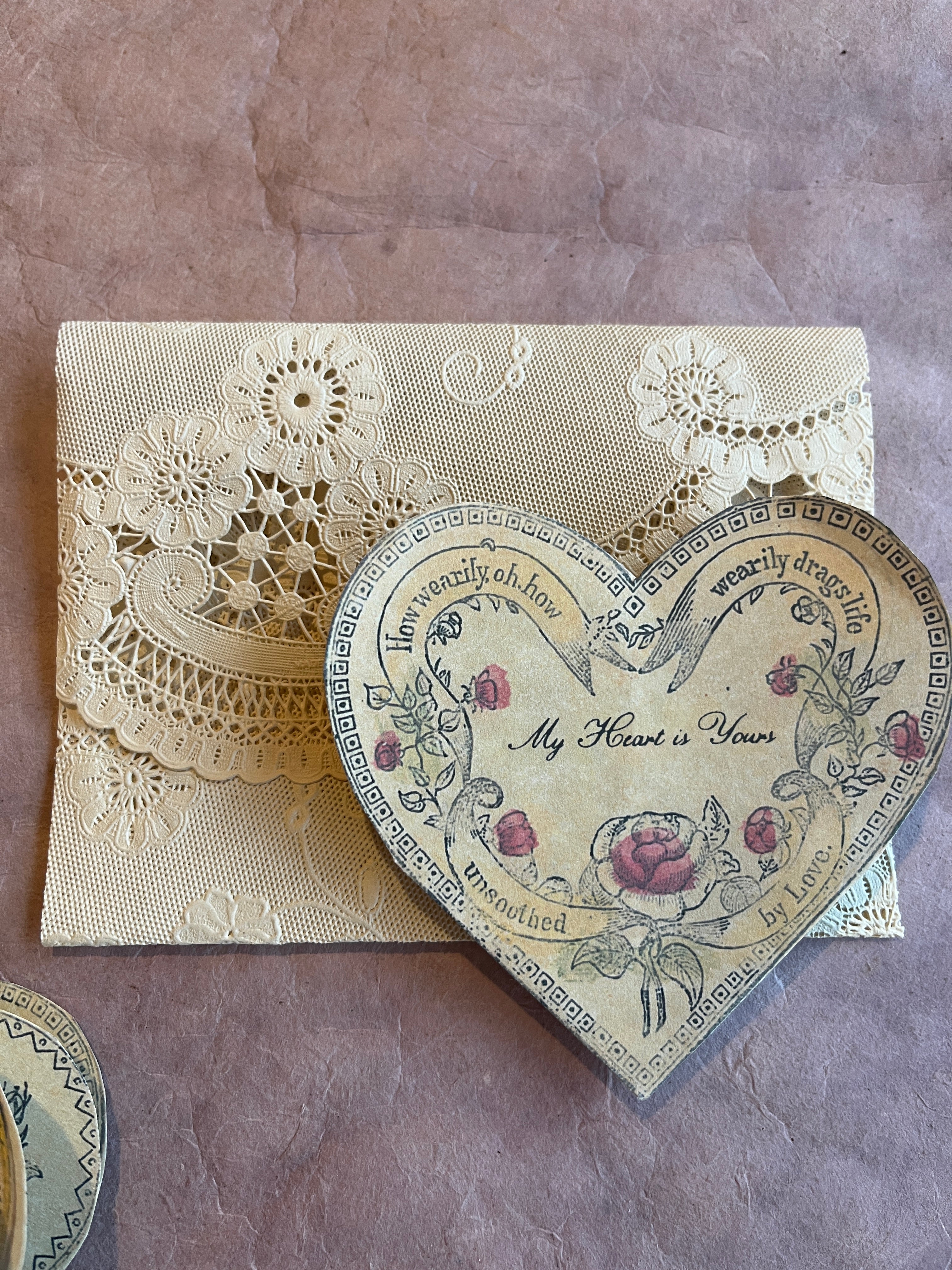 My Heart is Yours Victorian Valentine Puzzle - PARCEL