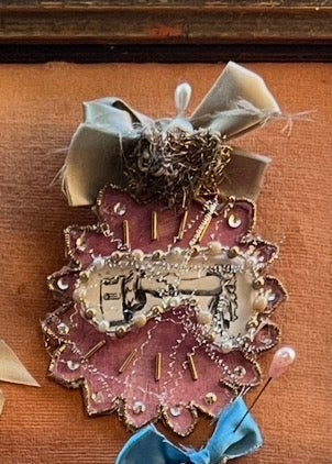 Handmade Reliquary Wall Hanging Work of Art