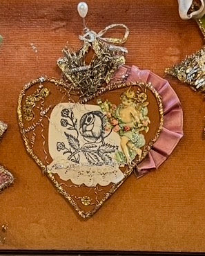 Handmade Reliquary Wall Hanging Work of Art