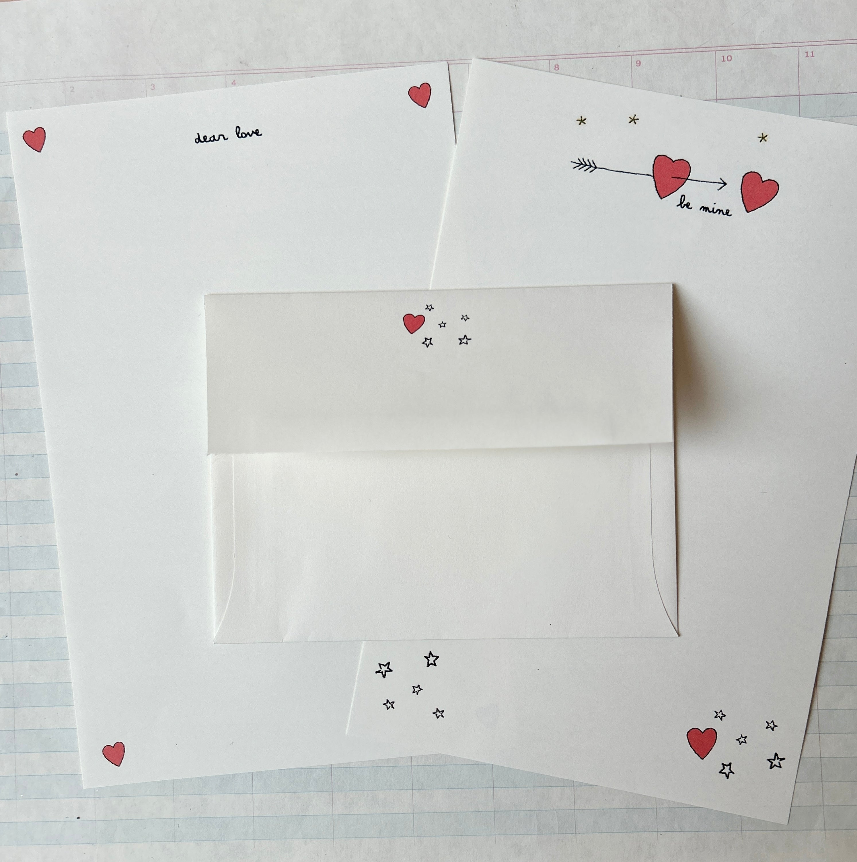 Sweet Love Letter Writing Set