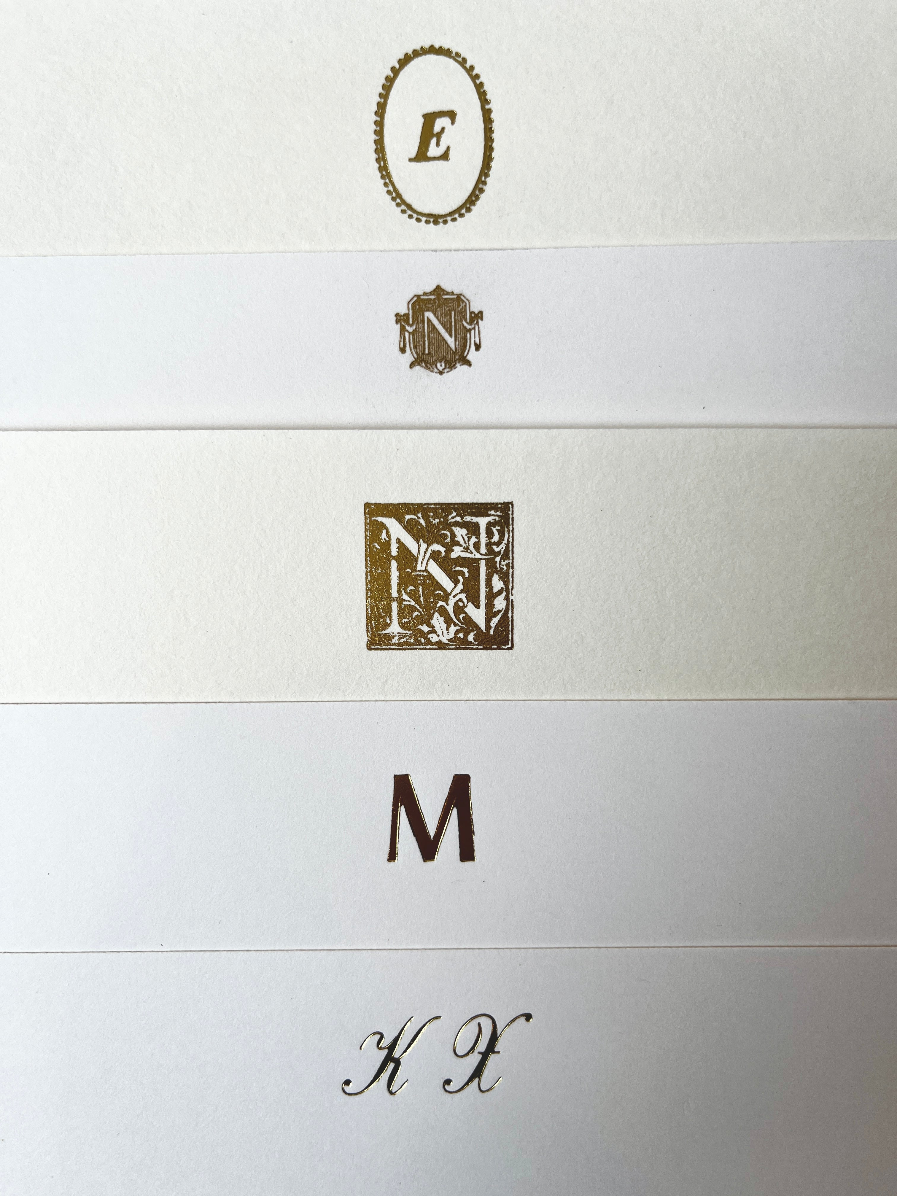 MADE TO ORDER: Parcel Custom Foil-pressed Stationery, Monogram Stationery, Bespoke - PARCEL