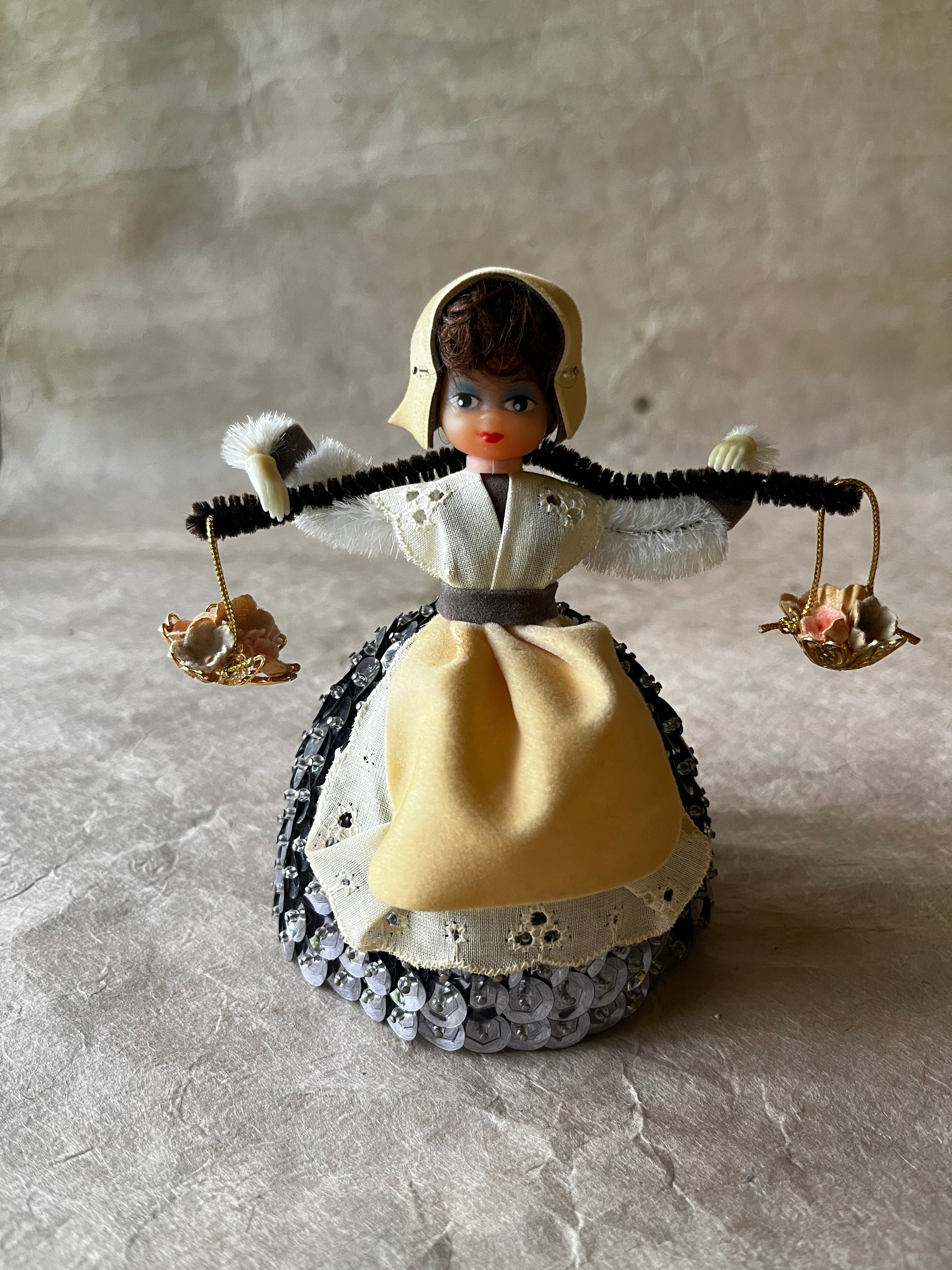 Vintage Beaded Pin Dolls