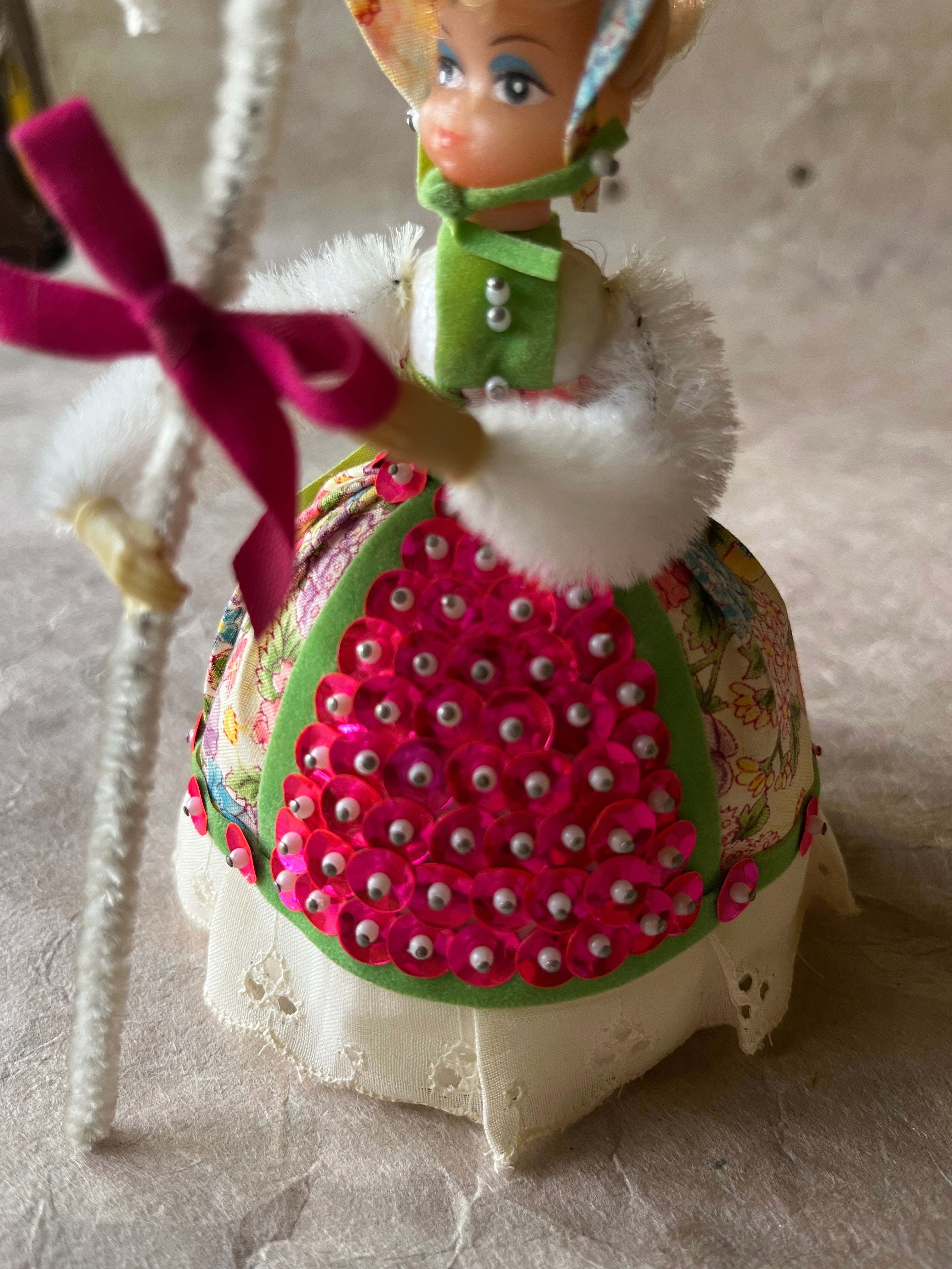 Vintage Beaded Pin Dolls