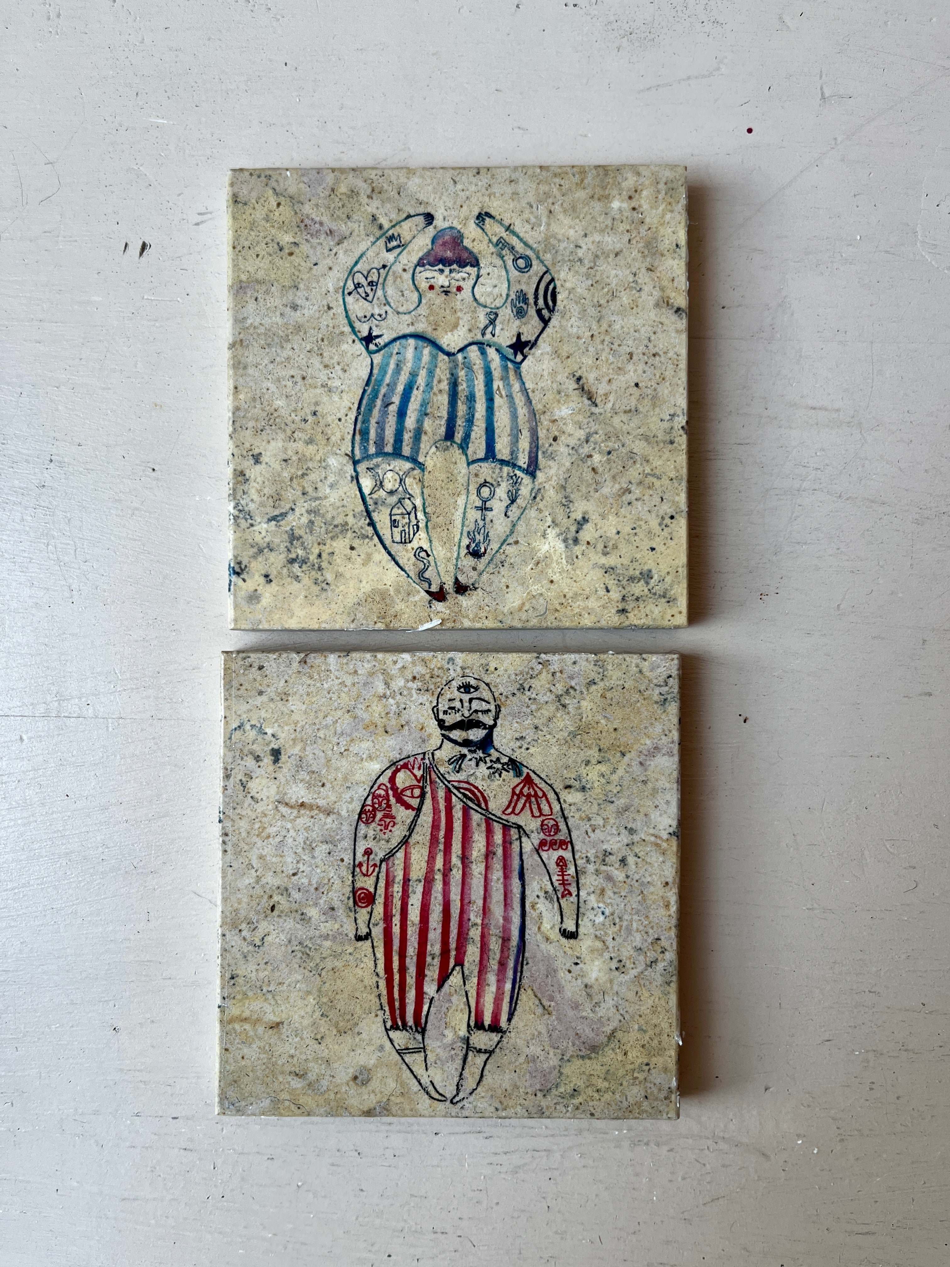 Strong Folk Tiles Illustrated by Skippy Cotton