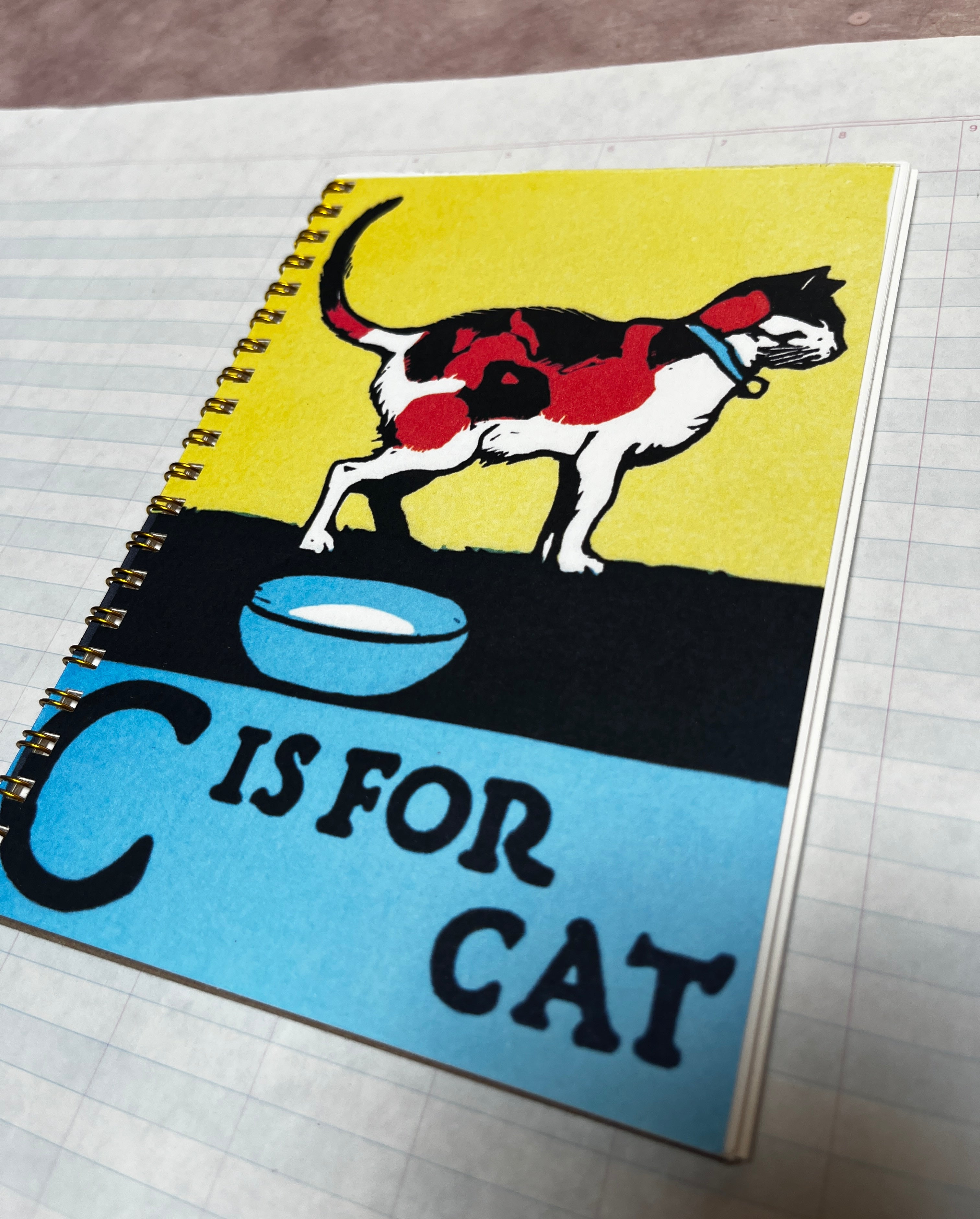 C is for Cat Handmade Notebook