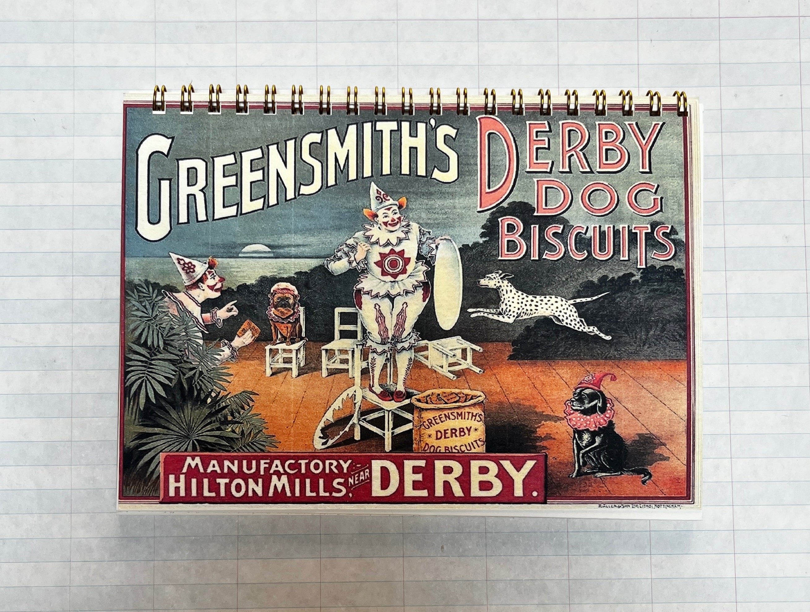 Derby Dog Biscuits Handmade Notebook