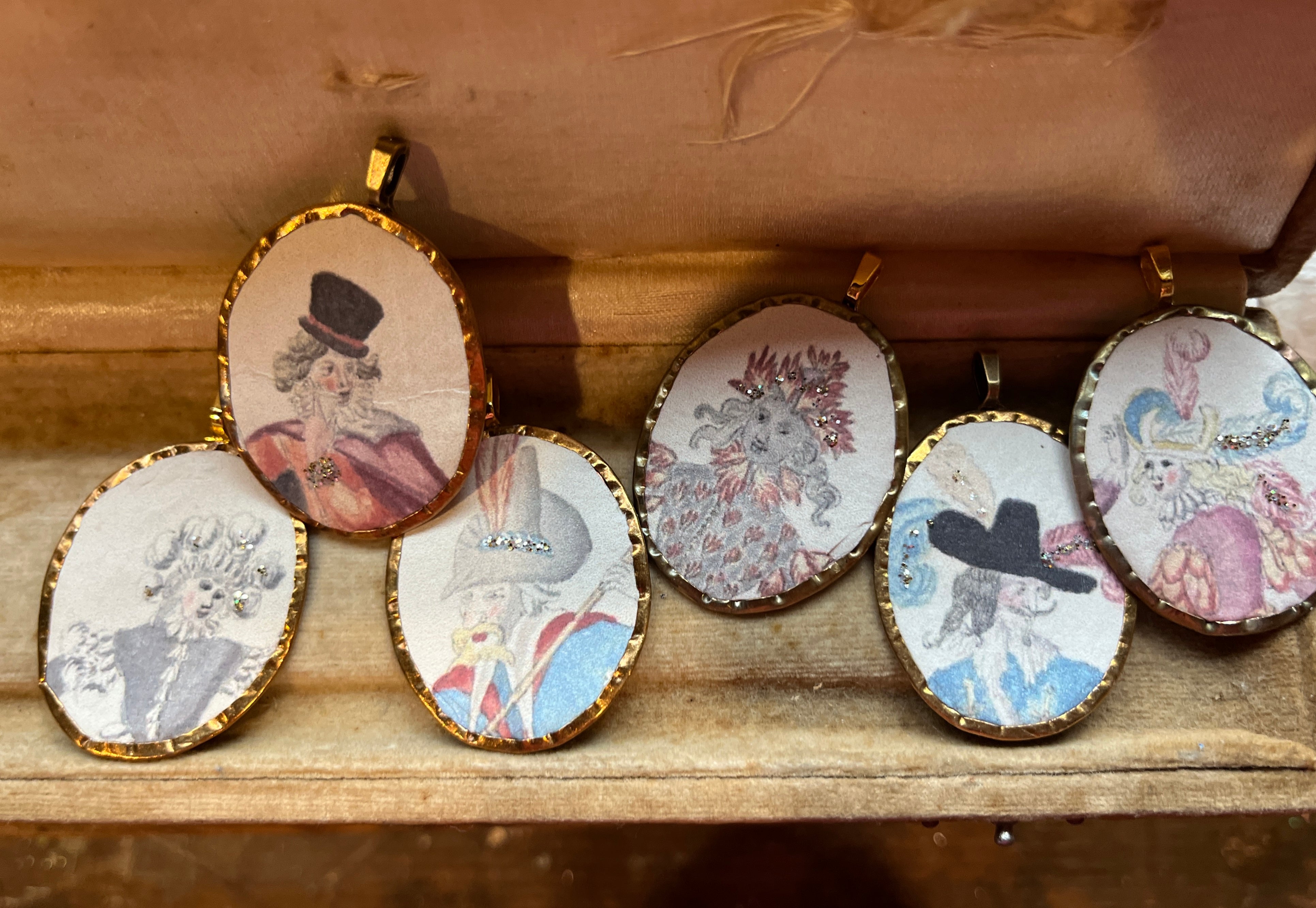 Handmade Ancient Portrait Pendant