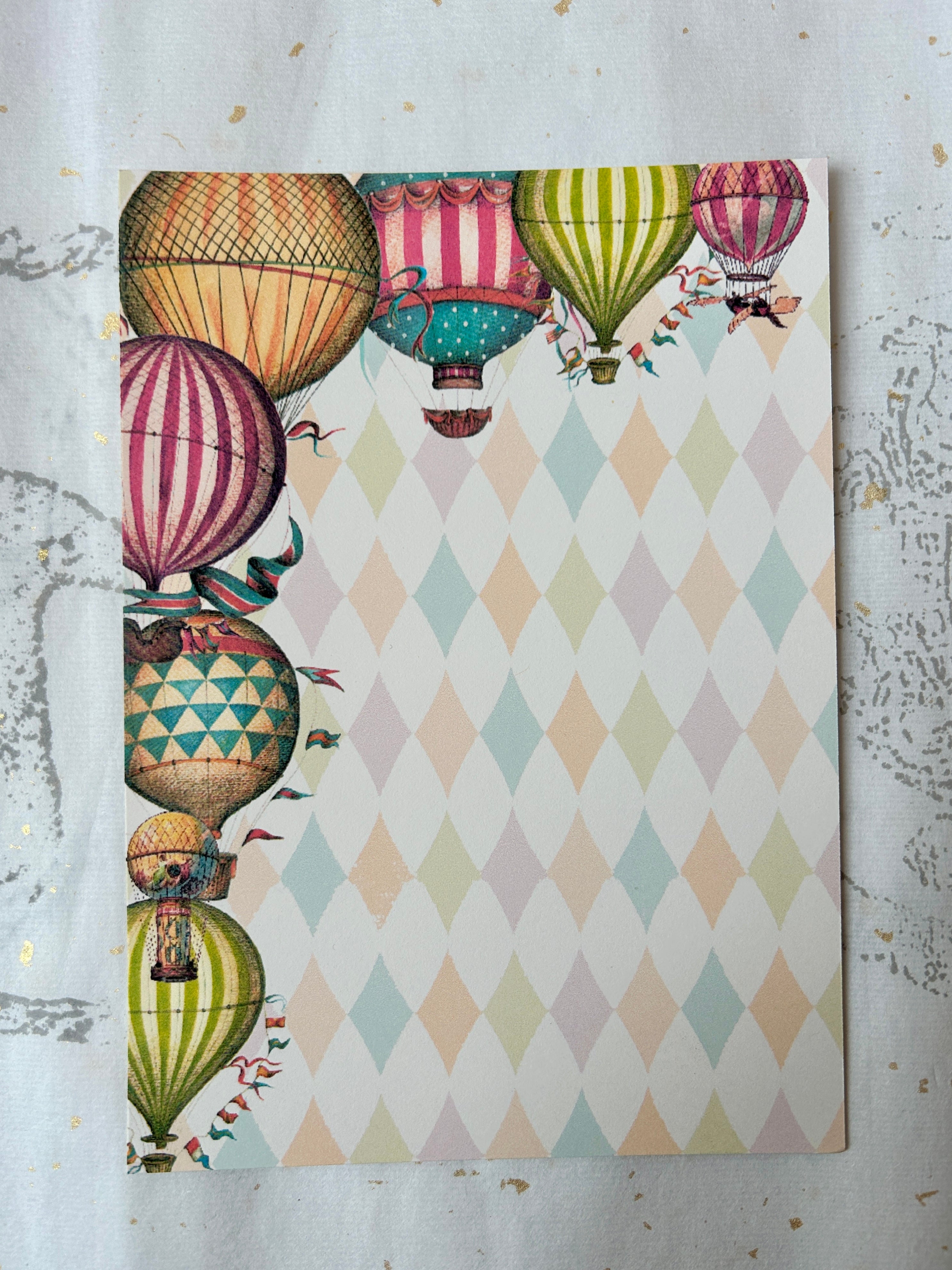 Colorful Hot Air Balloons Stationery
