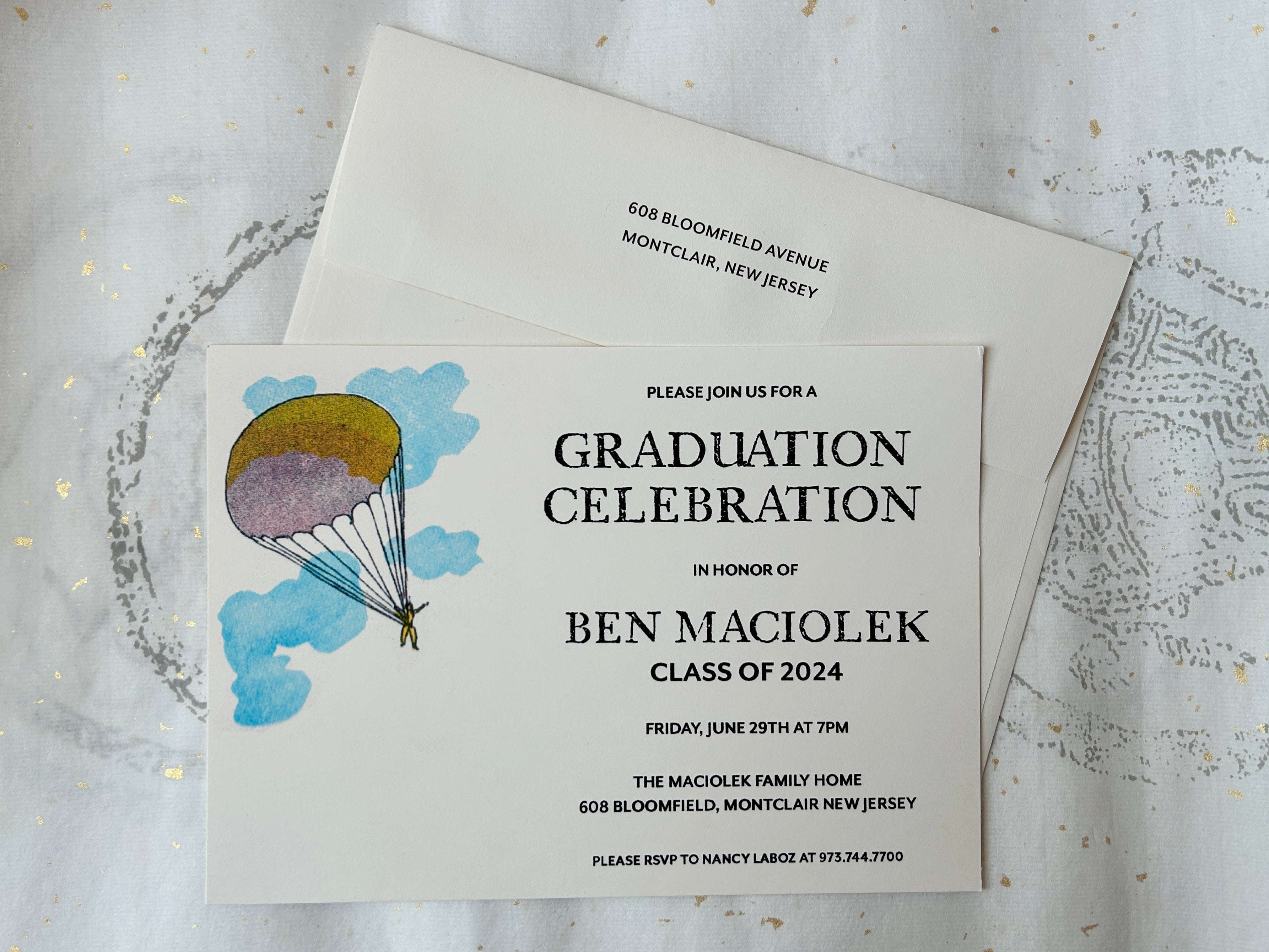 On Your Way Customizable Graduation Invitation