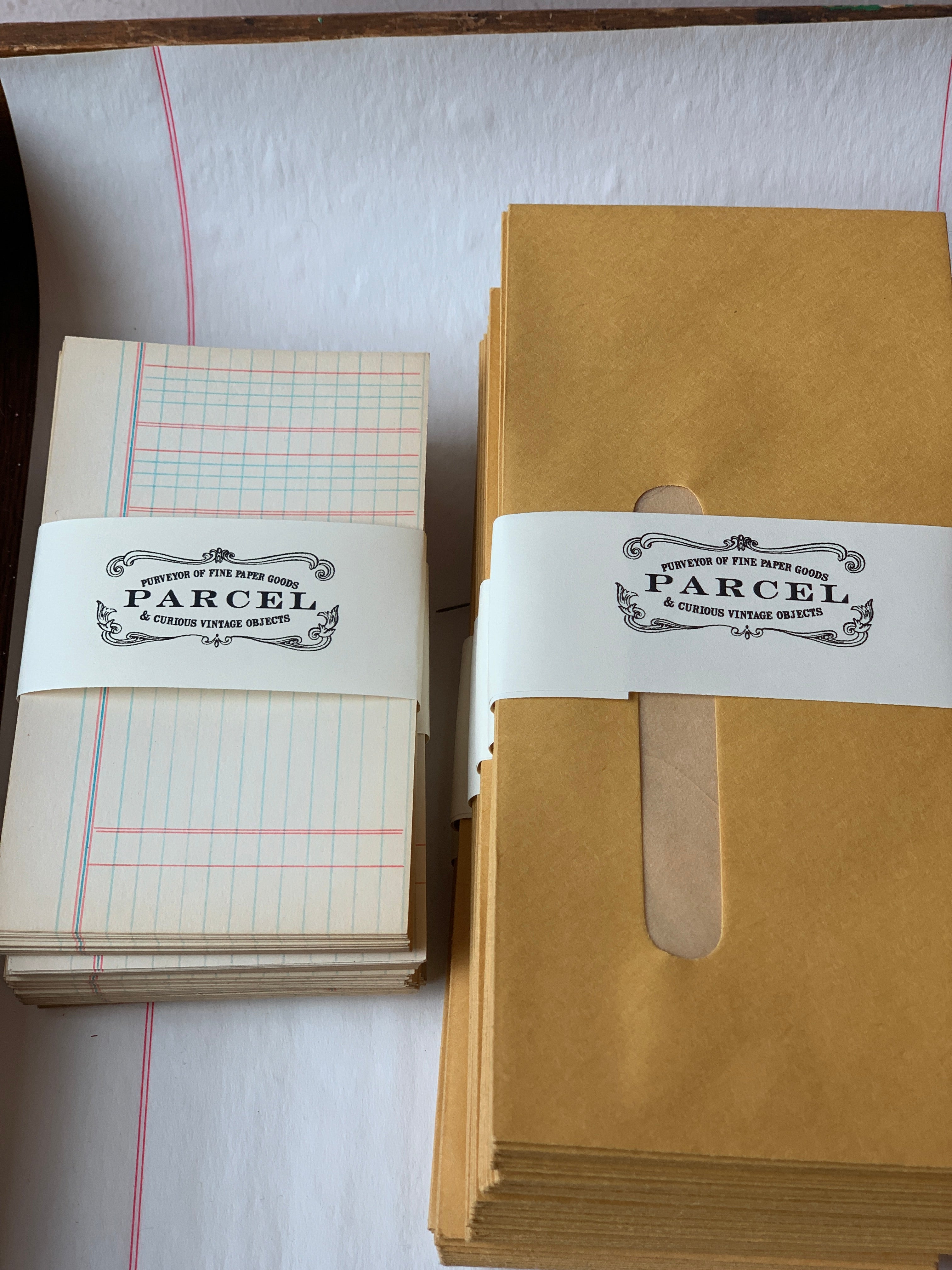 Vintage Ledger Index Cards