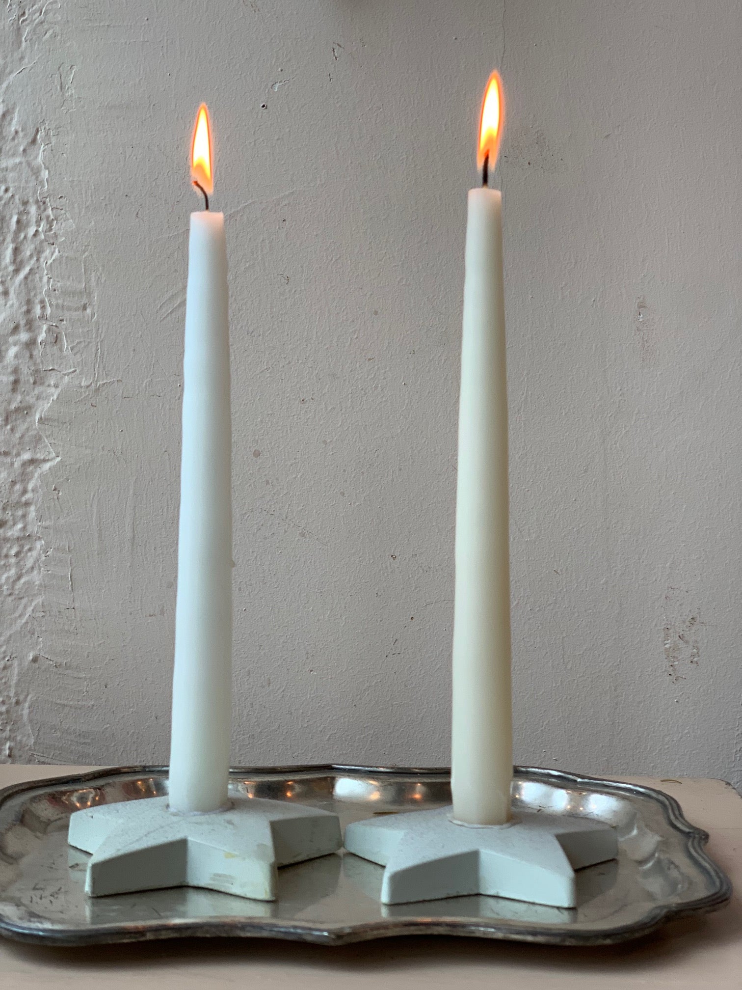 Concrete Star Candleholders