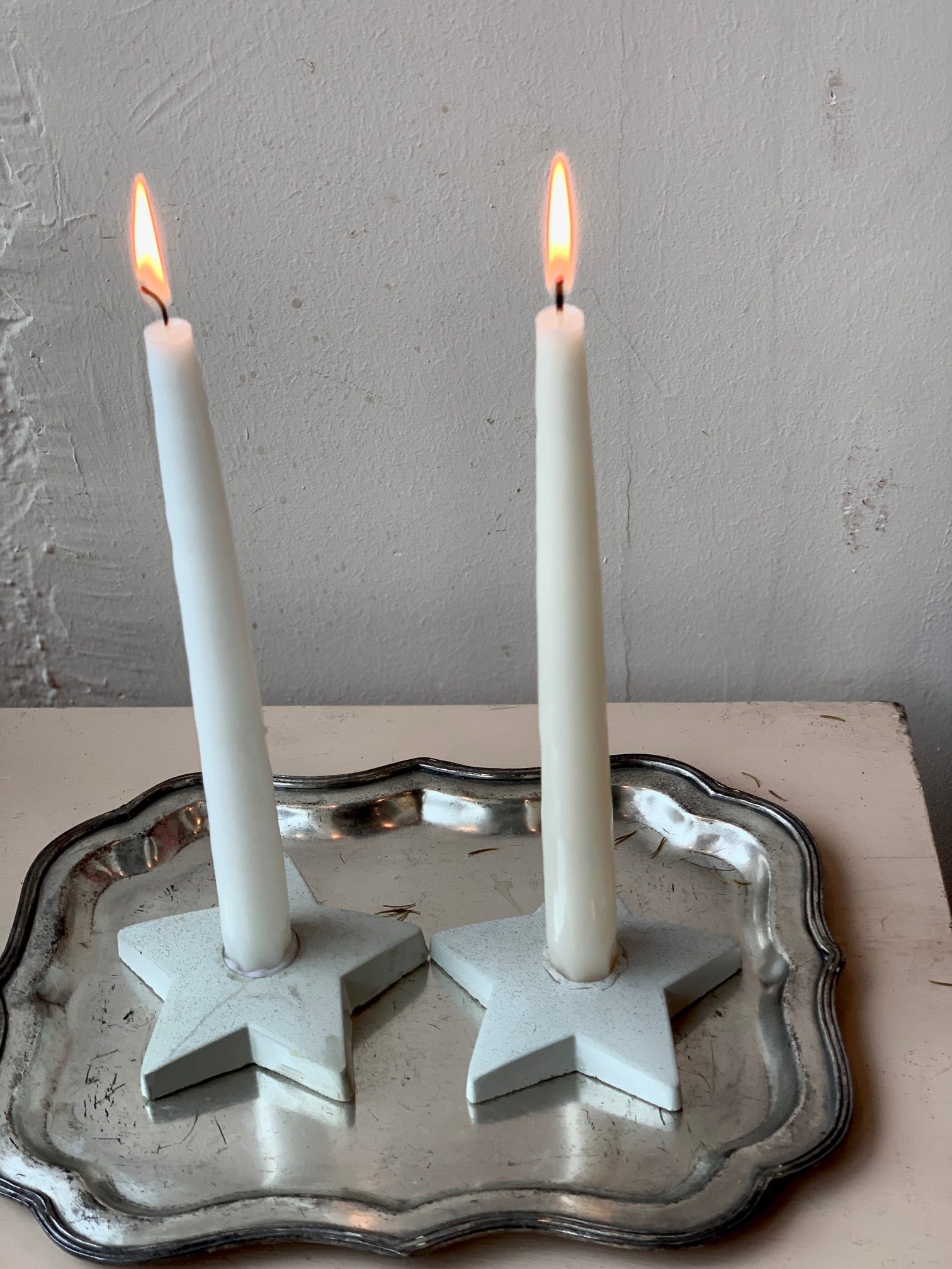 Concrete Star Candleholders
