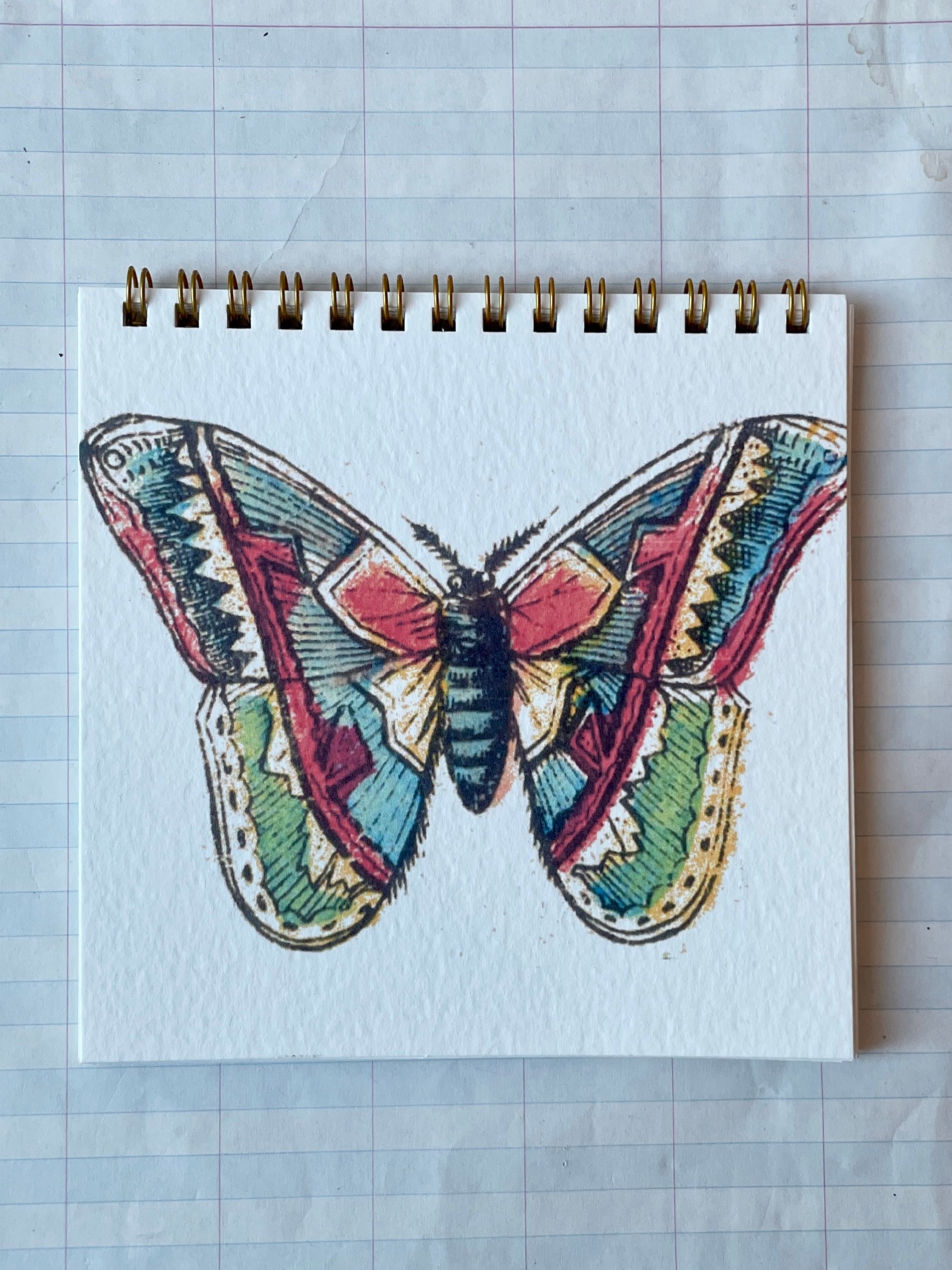 Butterfly Square Notebook II