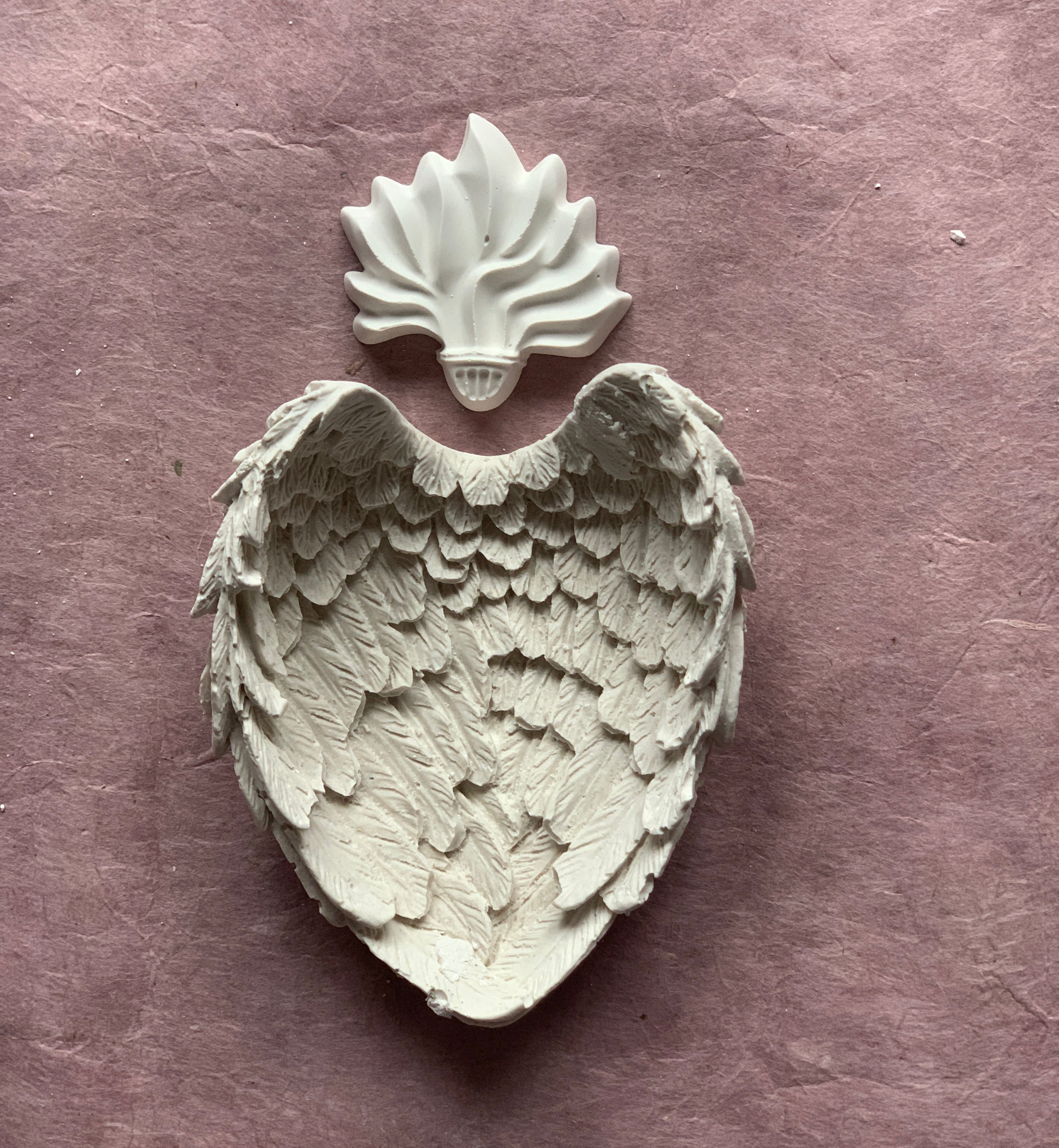 Feathered Wings Plaster Trinket/Soap Dish