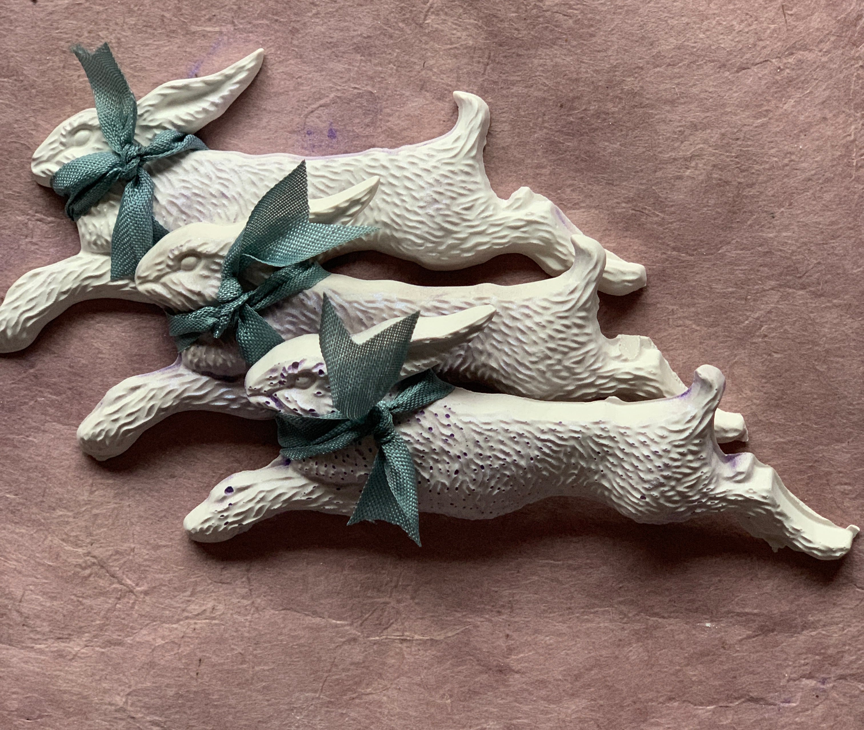 Jumping Hare Plaster Tokens