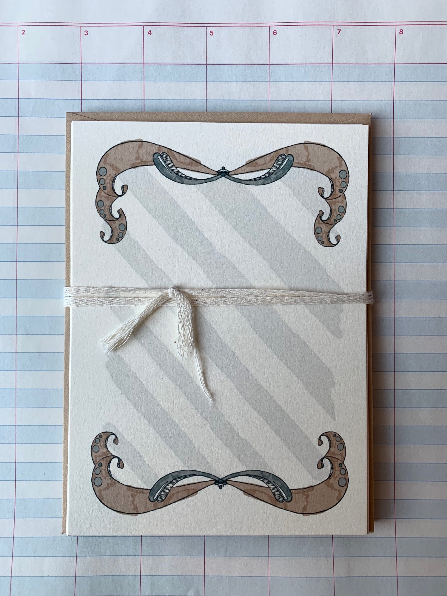 Swirls and Stripes Notecards - PARCEL