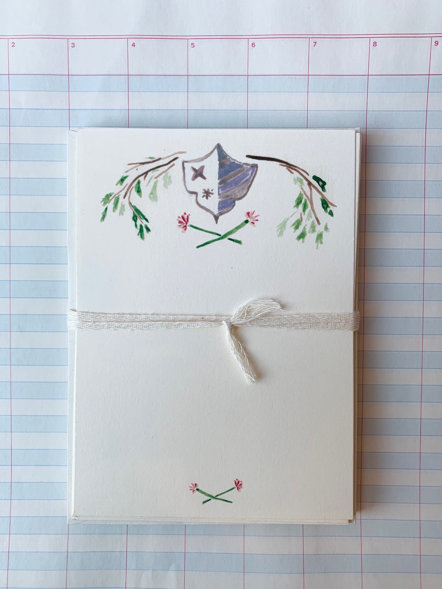 Shield and Branch Notecards - PARCEL
