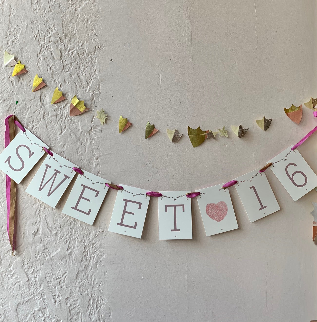 Sweet 16 Handmade Banner - PARCEL