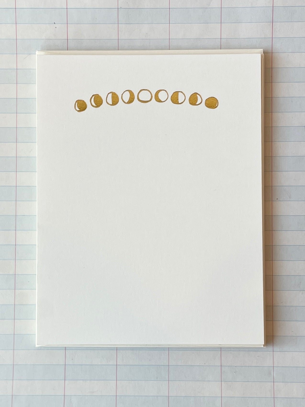 Moon Phases Foil Pressed Stationery - PARCEL