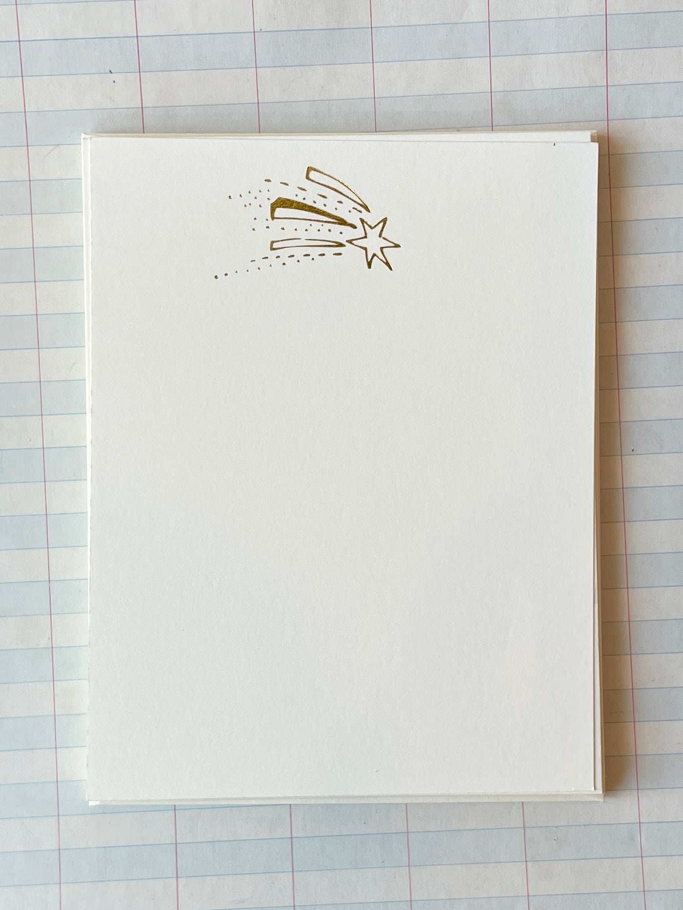 Shooting Star Foil-pressed Notecards