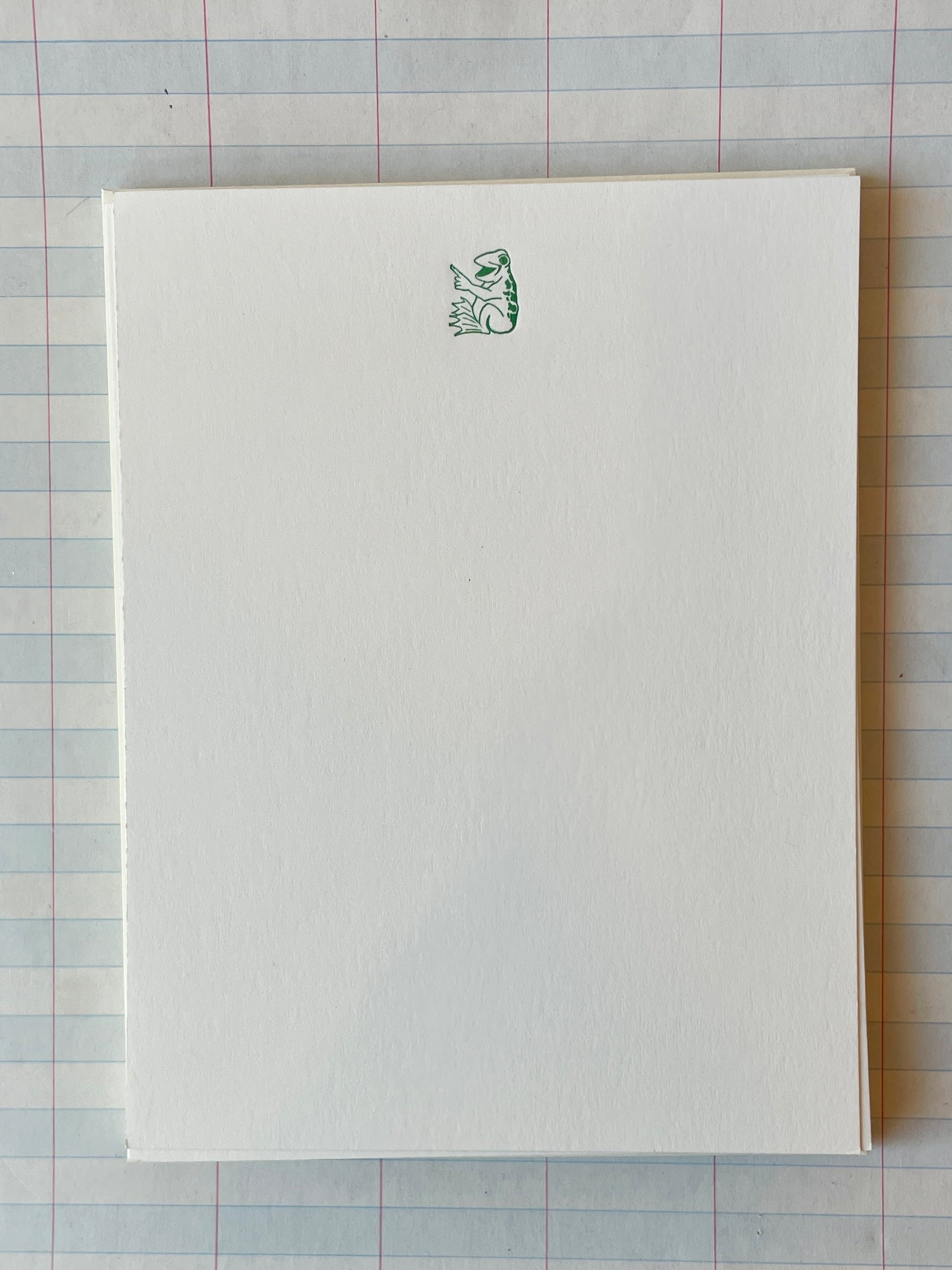 Tiny Frog Foil-pressed Notecards