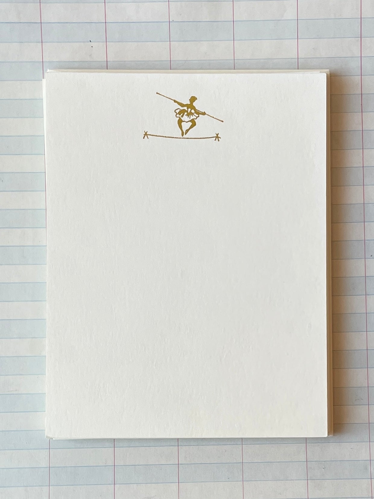 Tightrope Girl Foil Pressed Stationery
