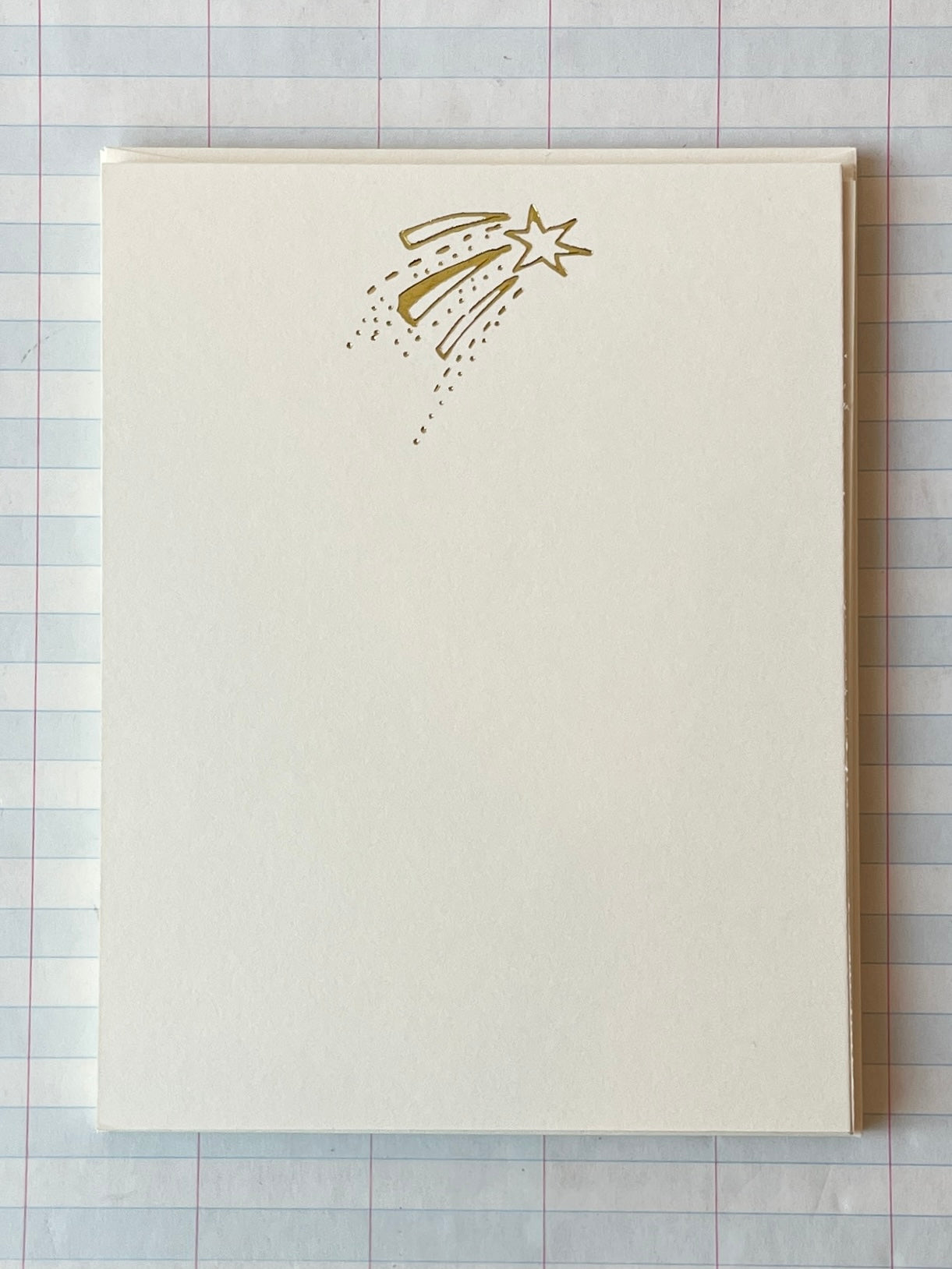Shooting Star by Skippy Cotton Foil Pressed Stationery