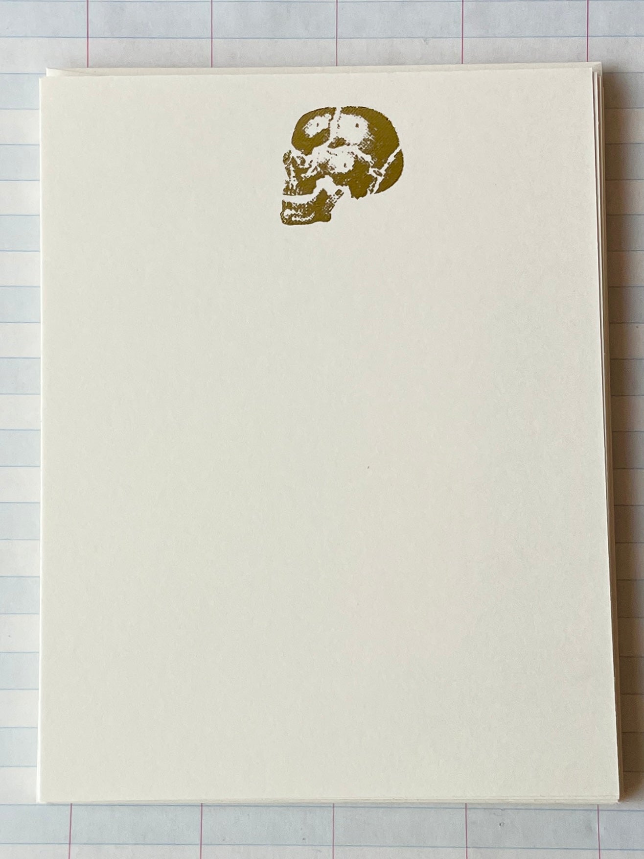 Foil pressed Skull Card - PARCEL