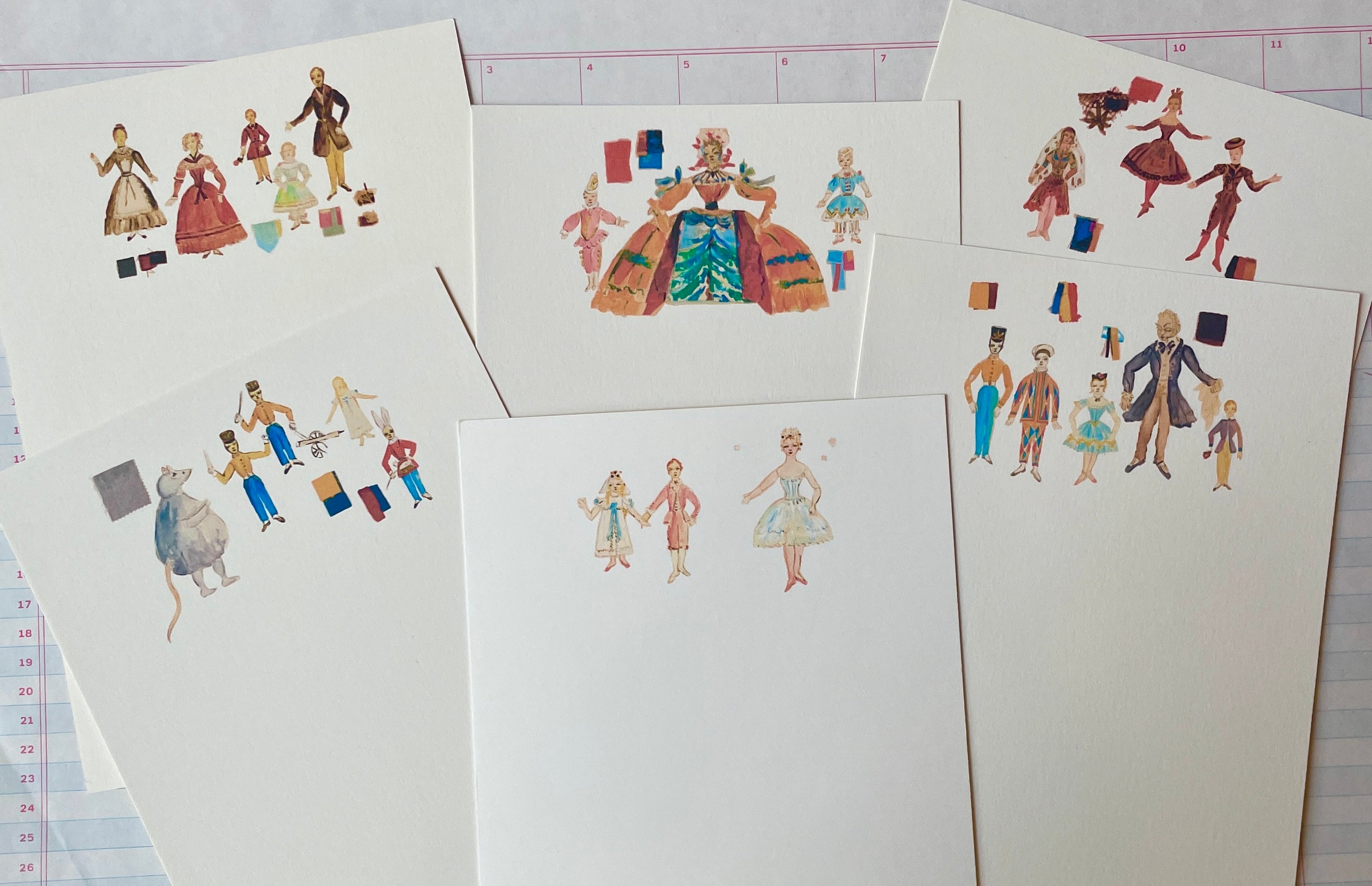 Theatrical Performers Notecards