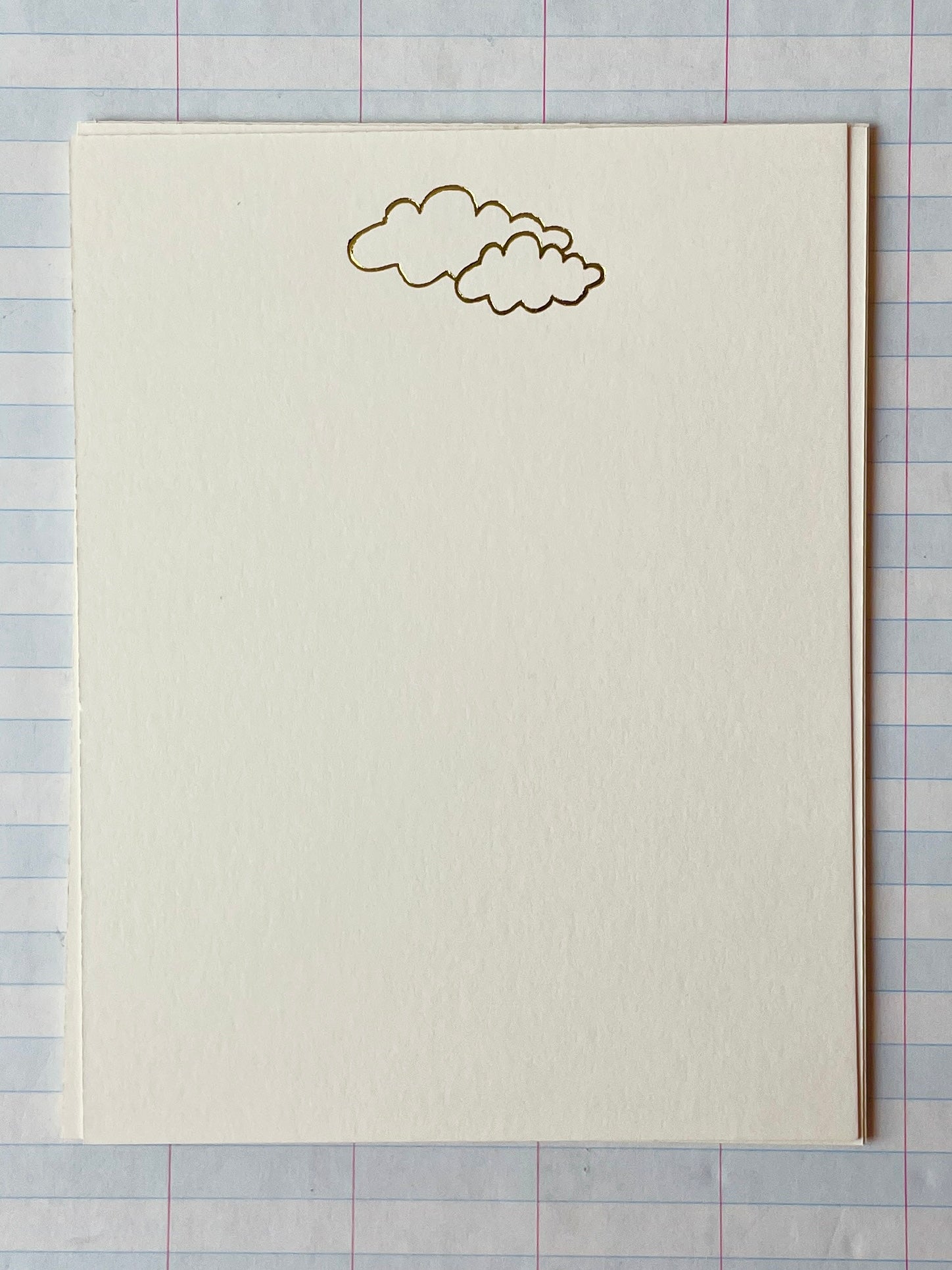 Foil Pressed Notes, Little Clouds - PARCEL
