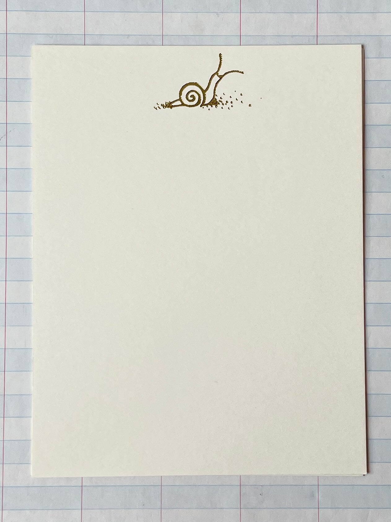 Foil Pressed Snail Card - PARCEL