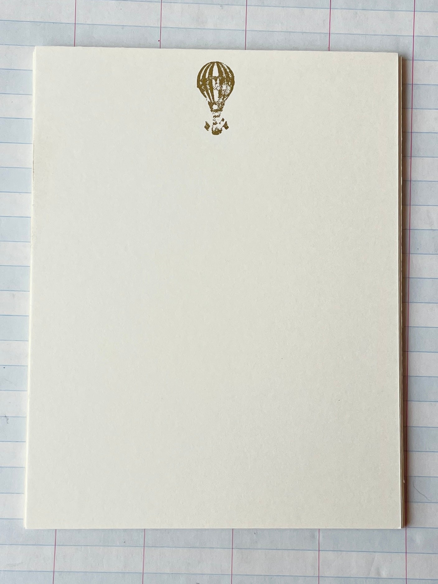 Foil Pressed Hot Air Balloon Card - PARCEL