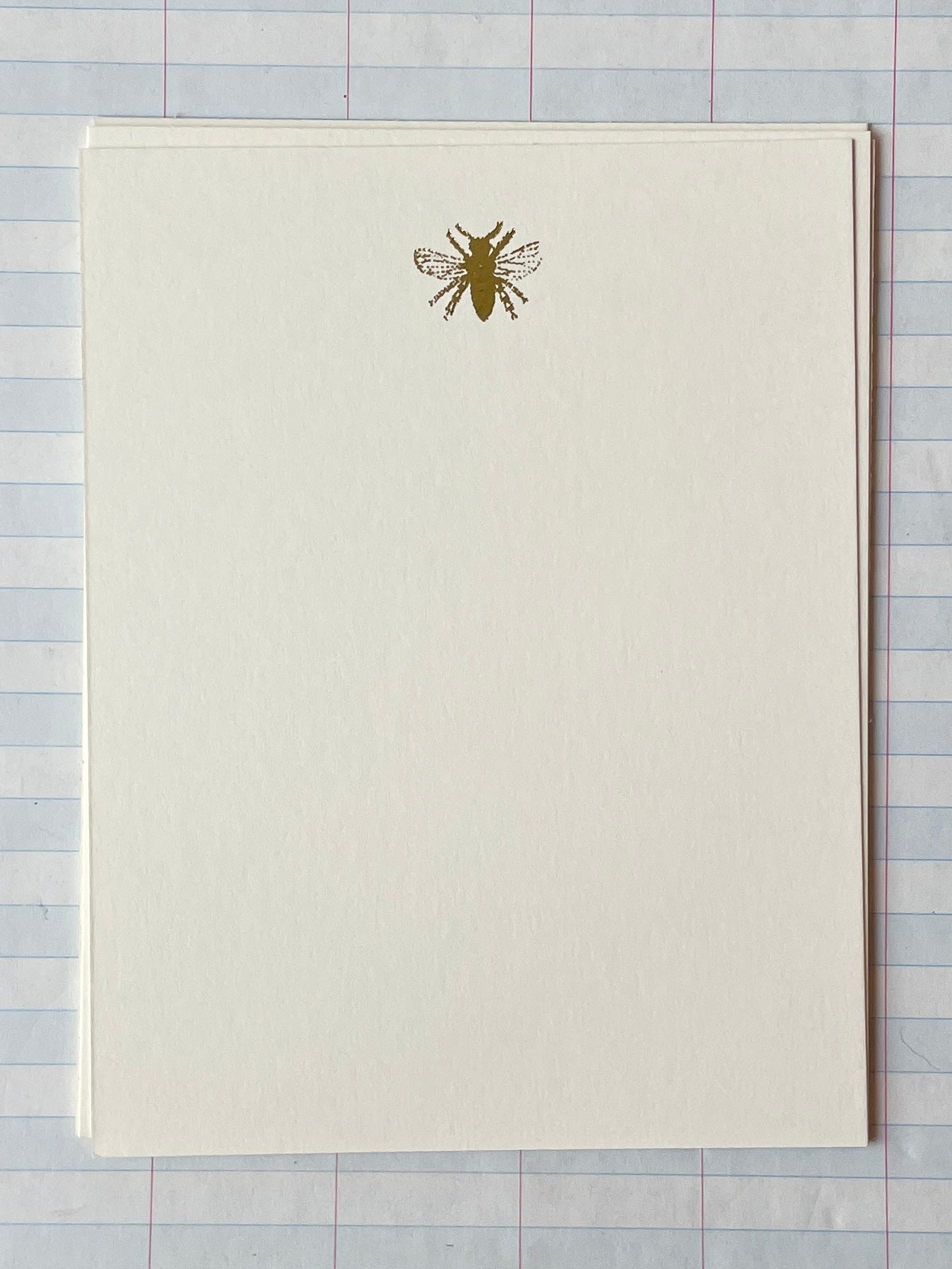 Bumble Bee Foil Pressed Stationery