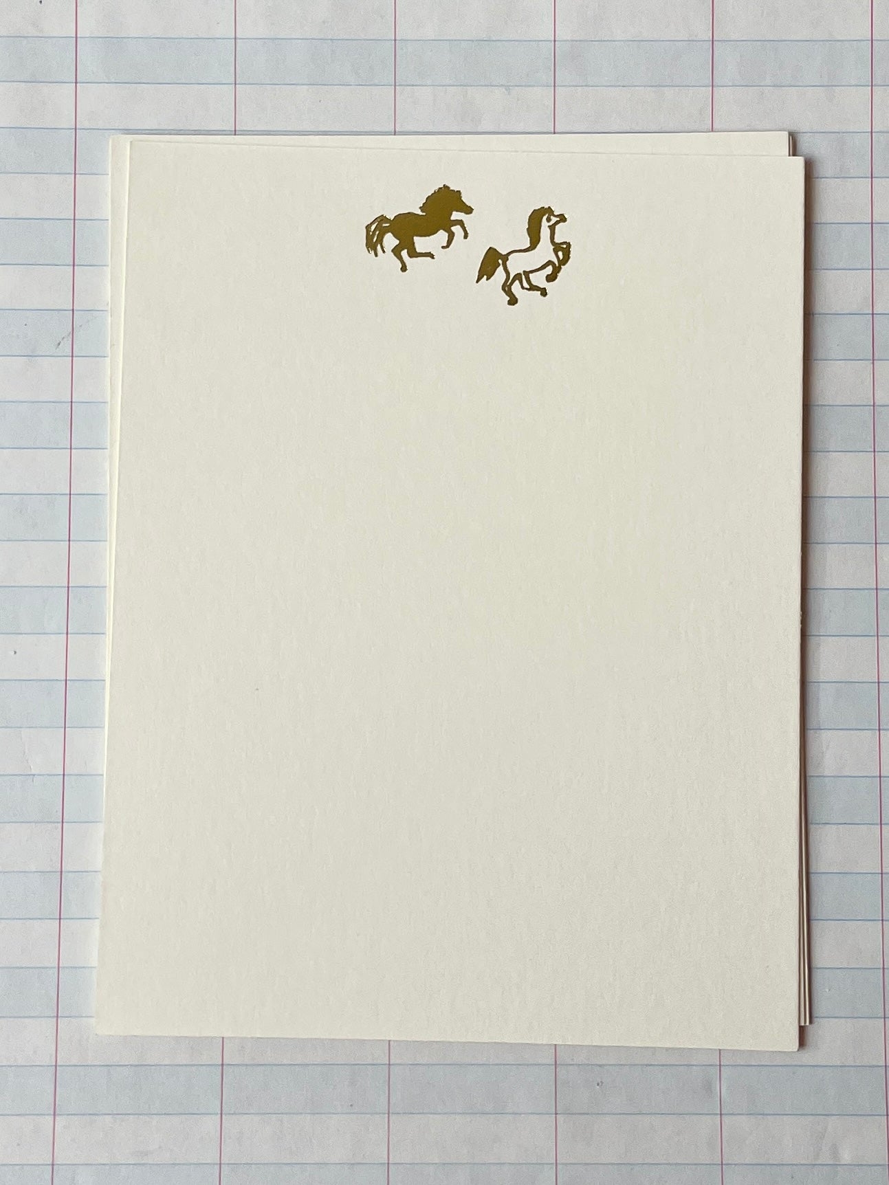 Wild Horses Foil Pressed Stationery