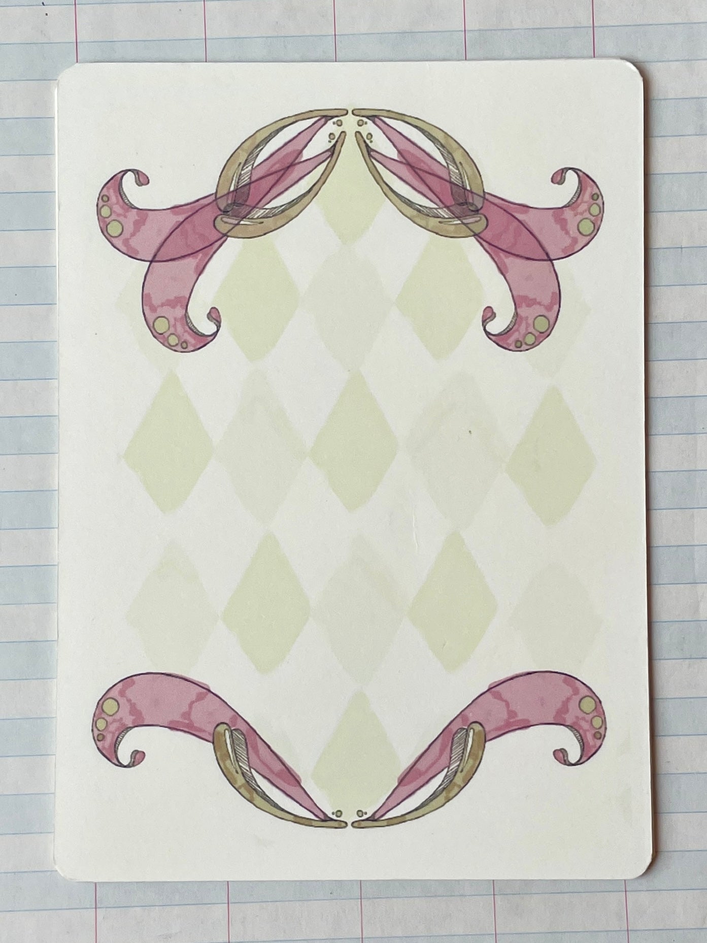 Scroll Diamond Notecards