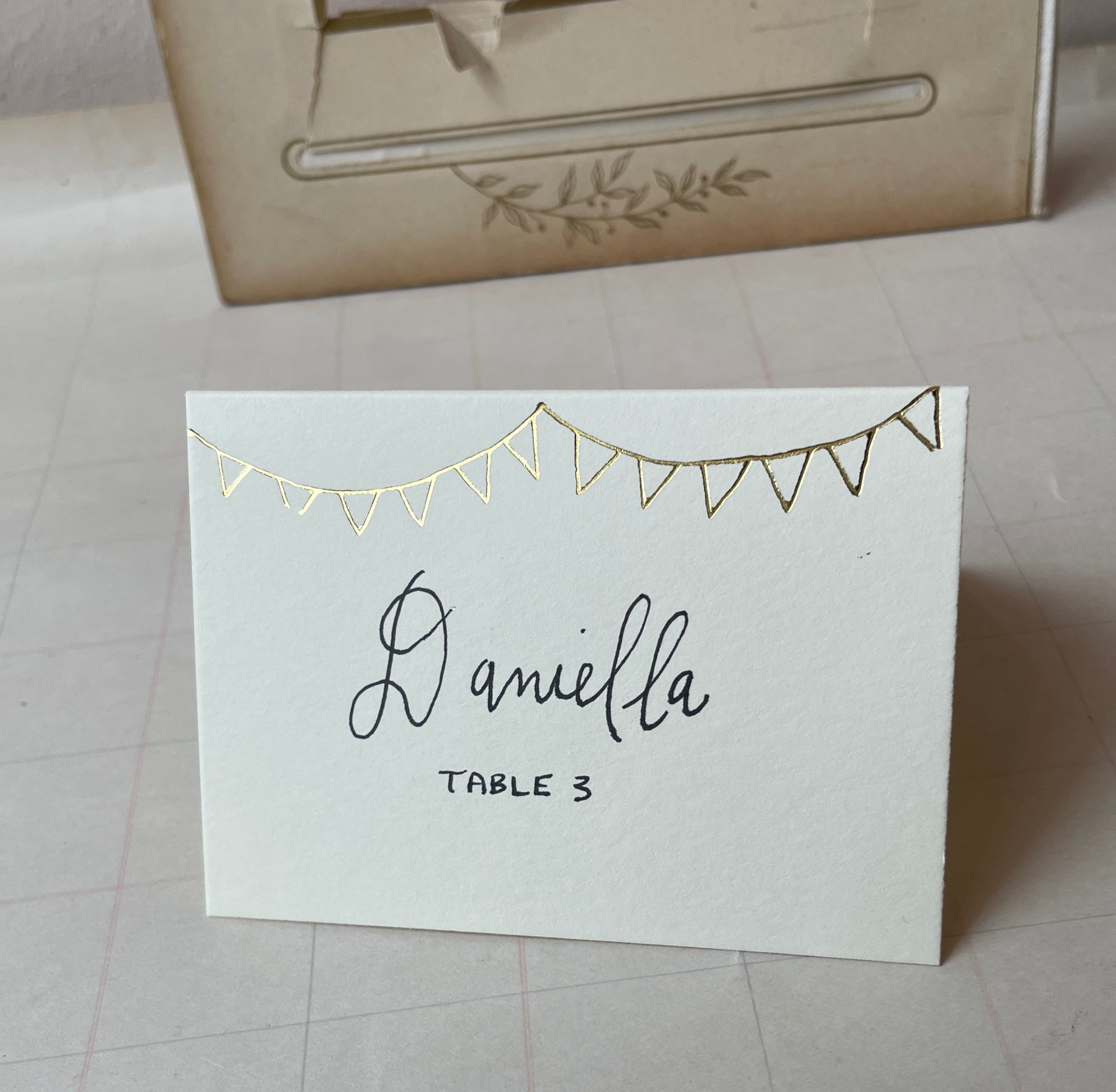 Foil-Pressed Placecards