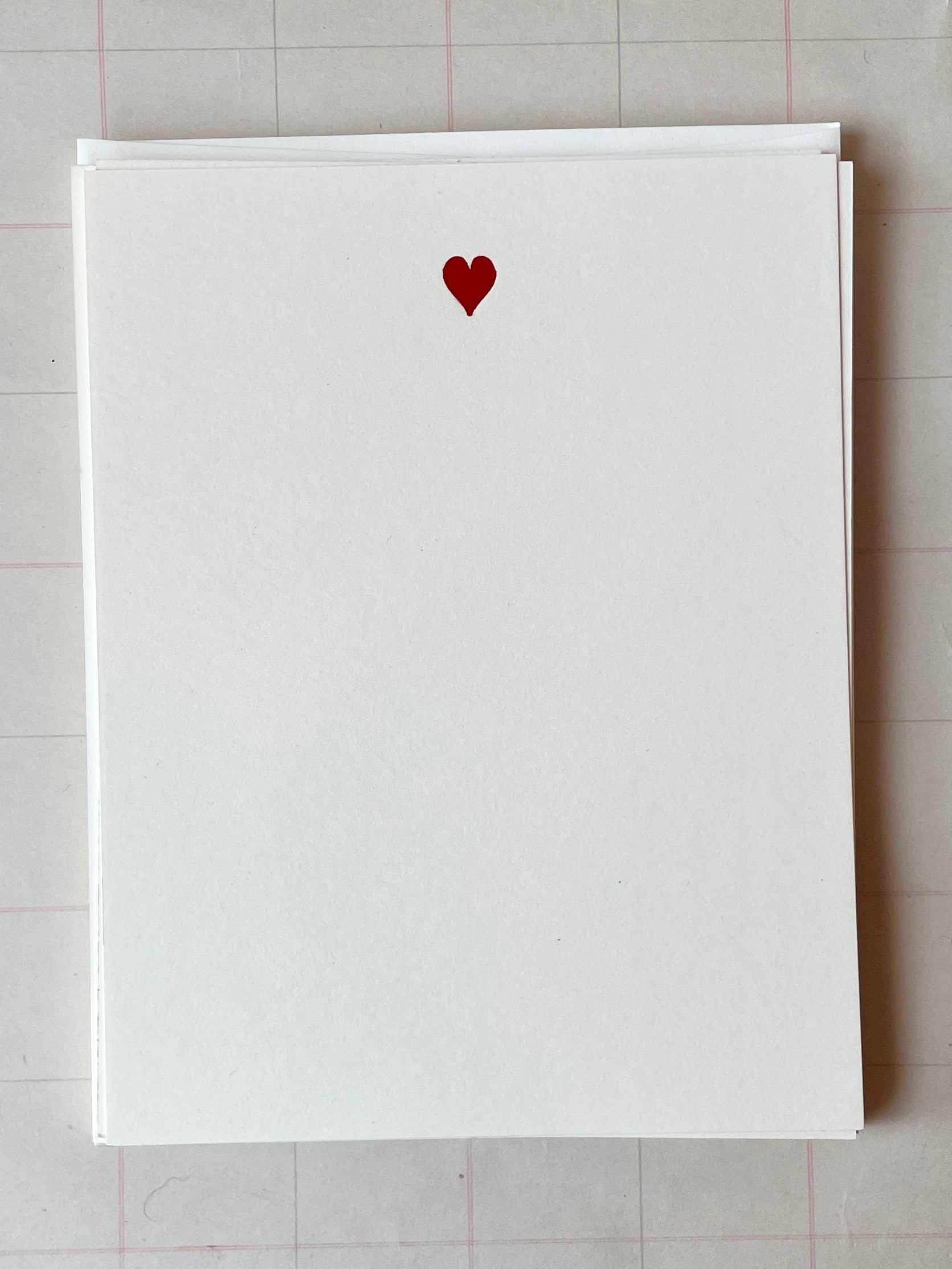 Tiny Heart Foil-pressed Notecards