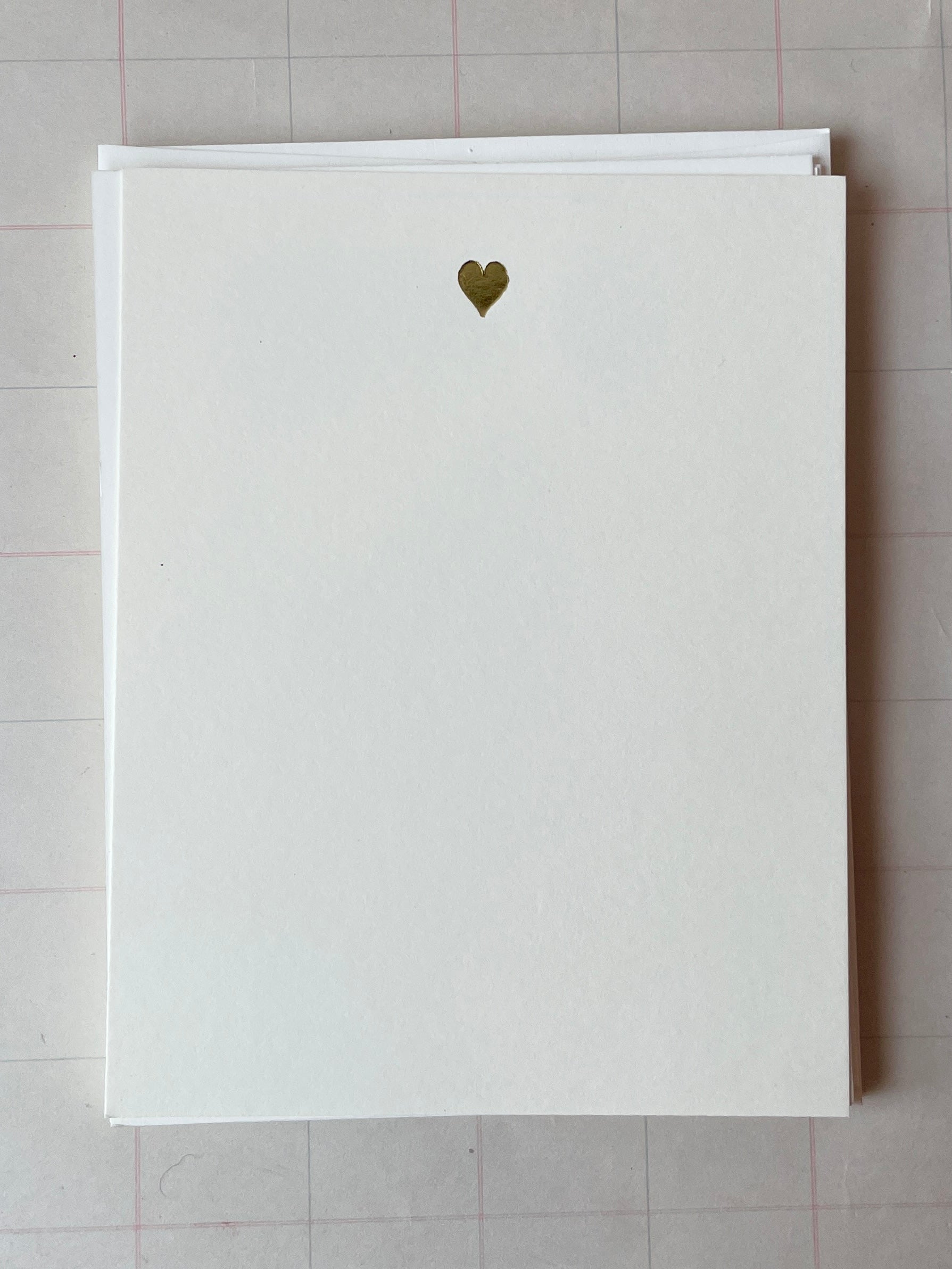 Tiny Heart Foil-pressed Notecards