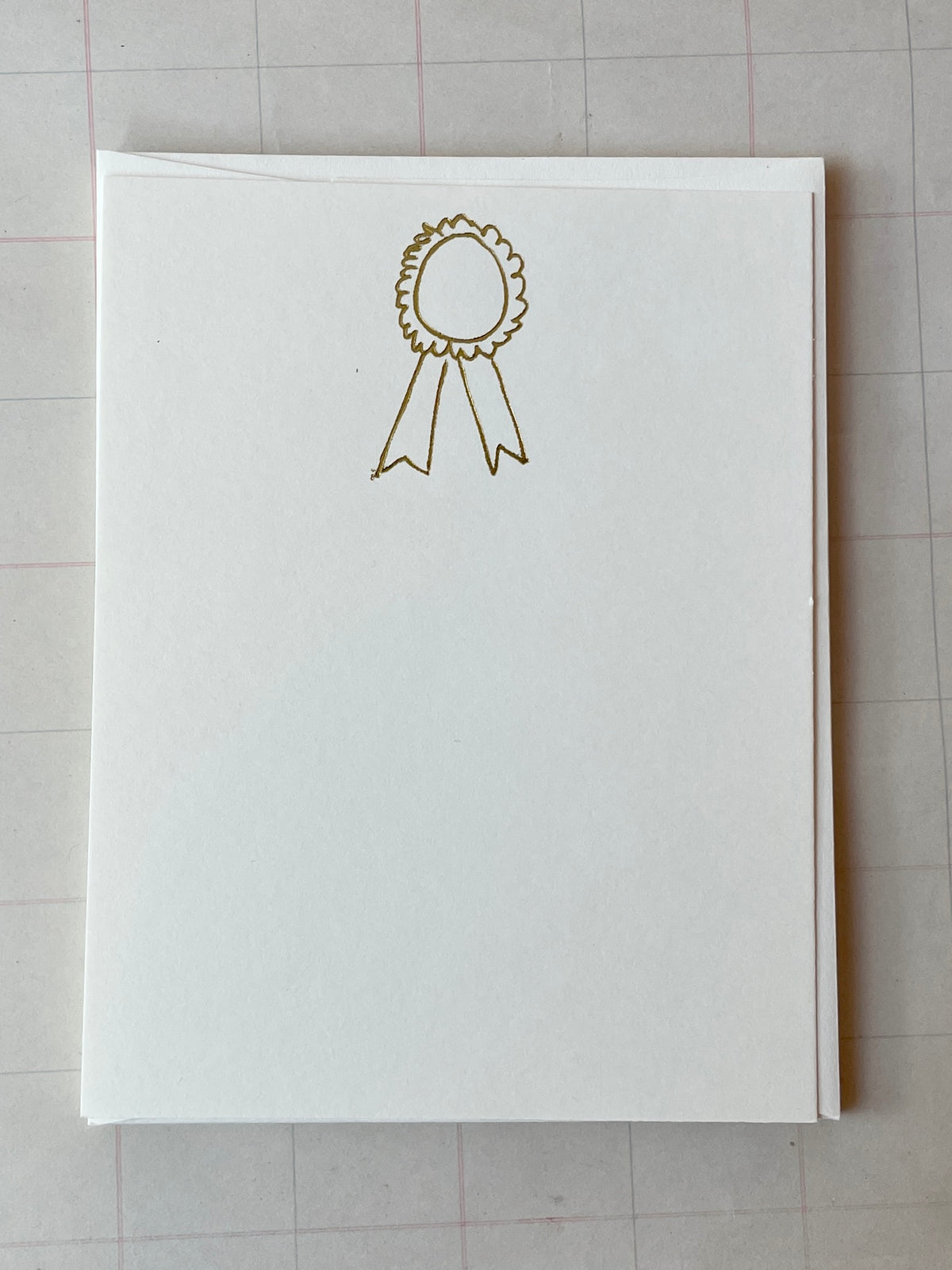 1st Place Ribbon Foil Pressed Stationery | PARCEL