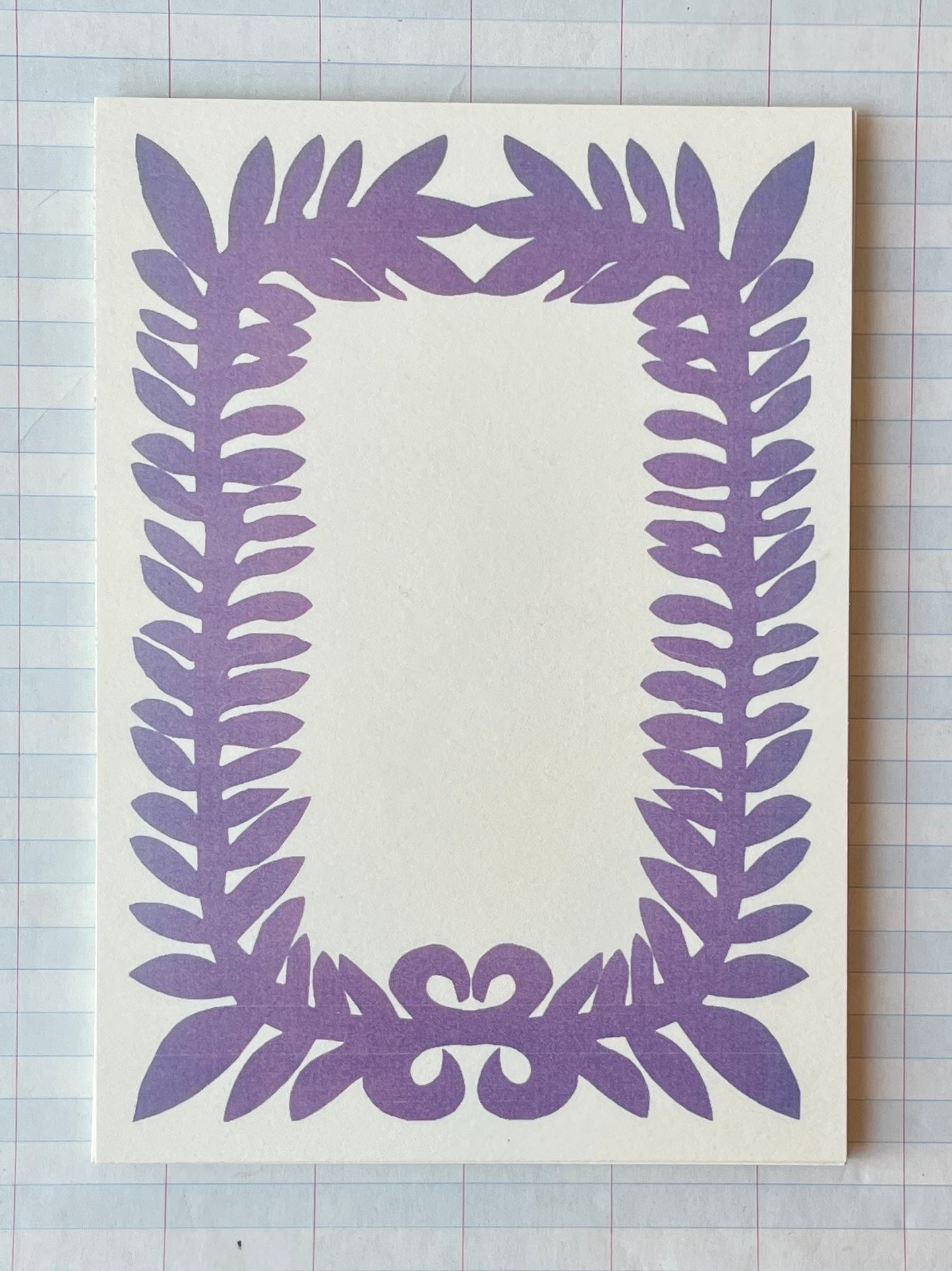 Leafy Border Notecards