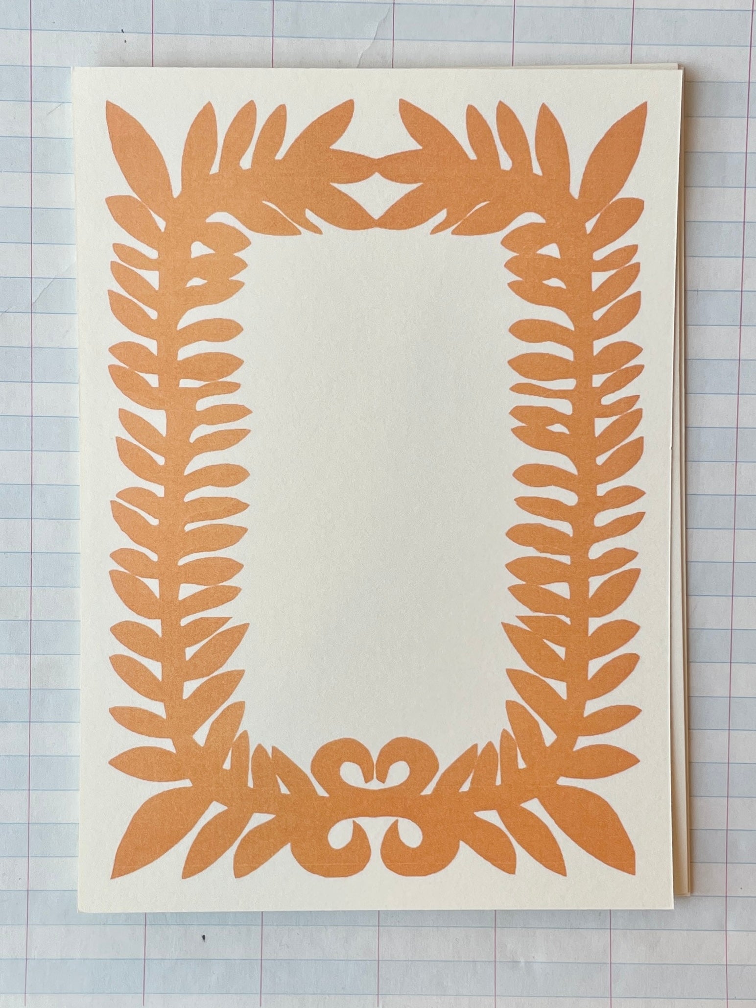 Leafy Border Notecards