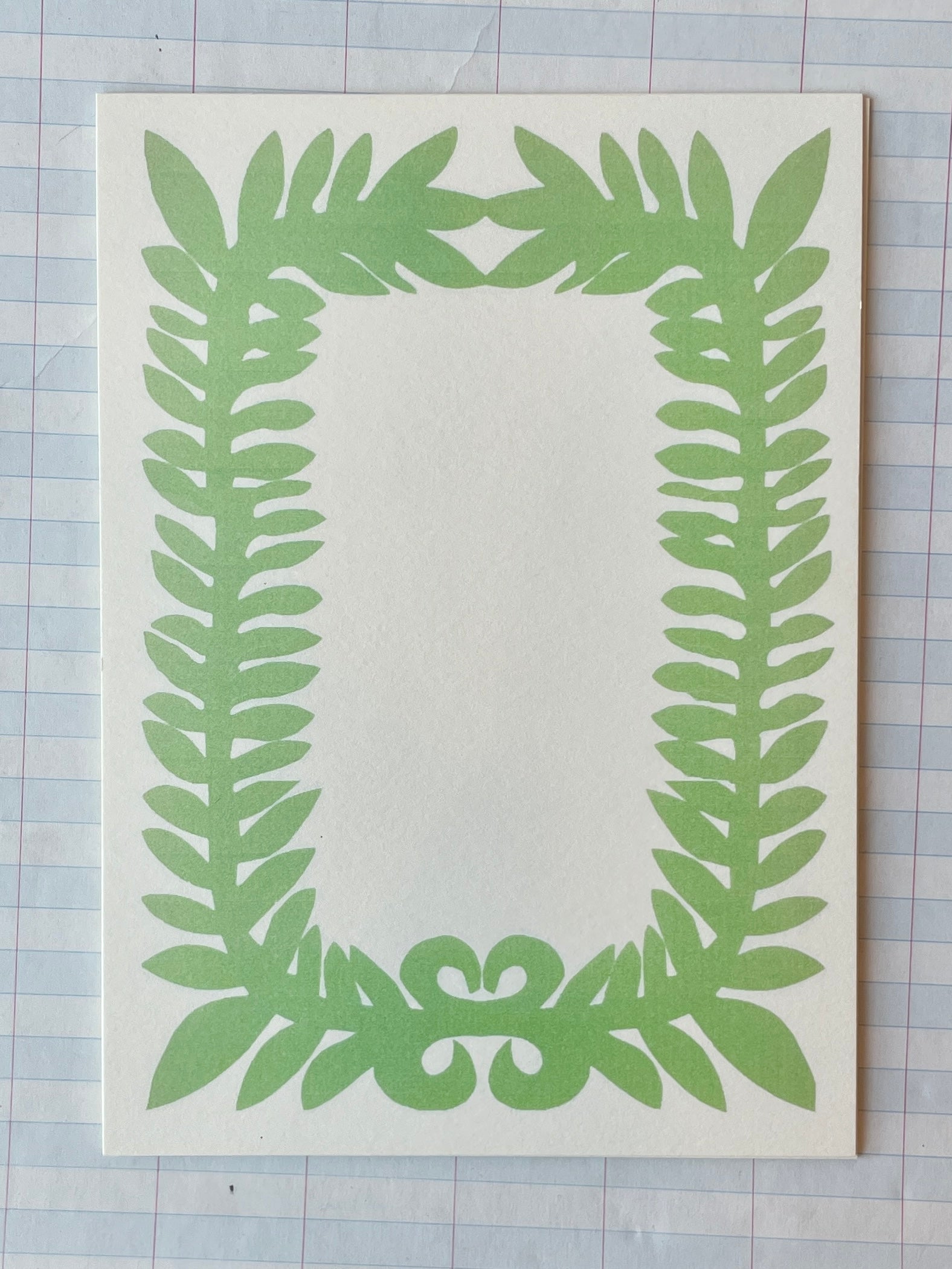 Leafy Border Notecards