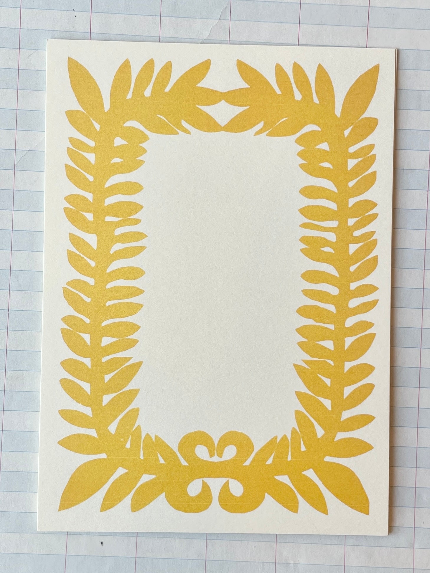 Leafy Border Notecards