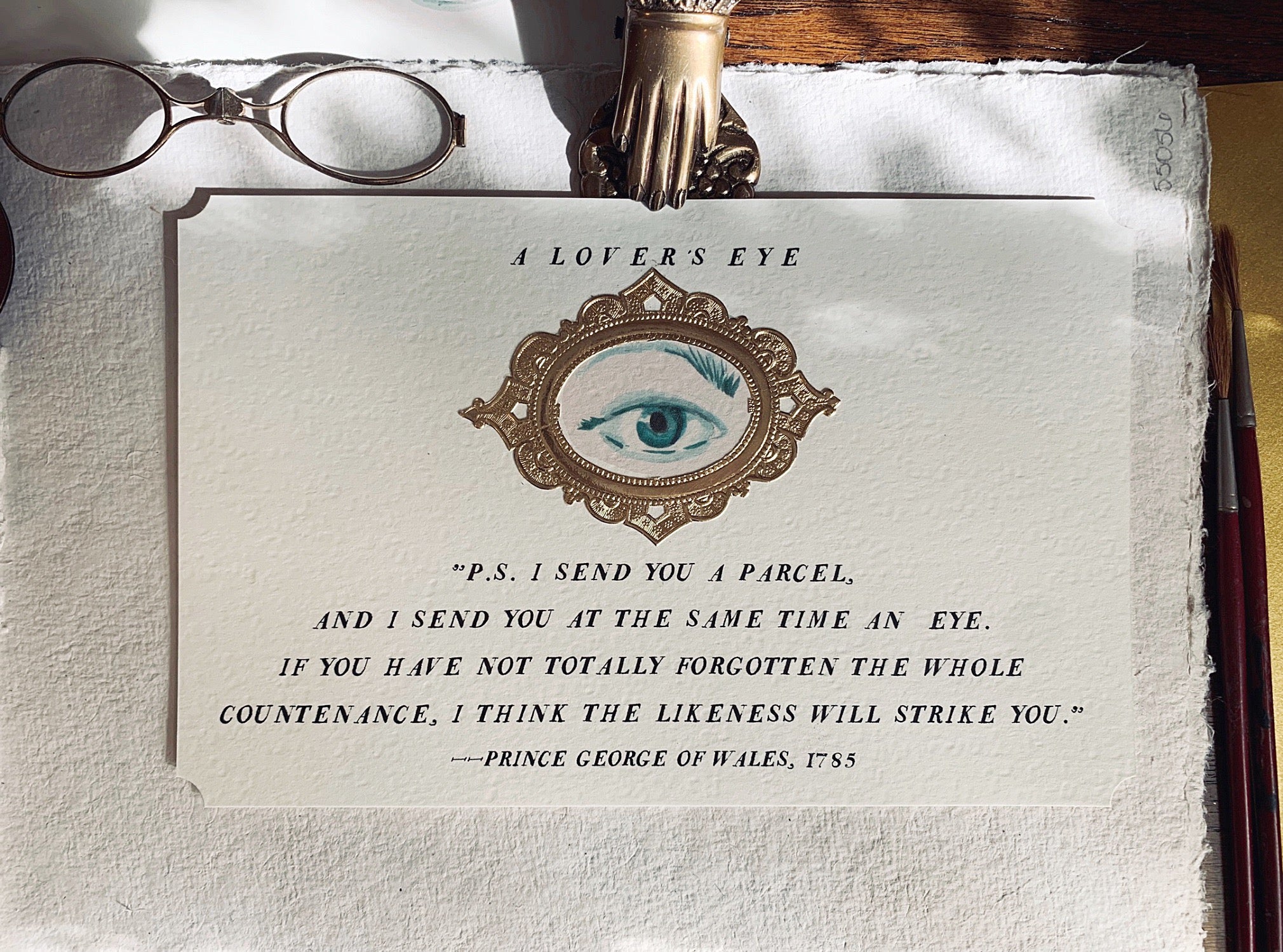 'A Lover's Eye' Frameable Art Card - PARCEL