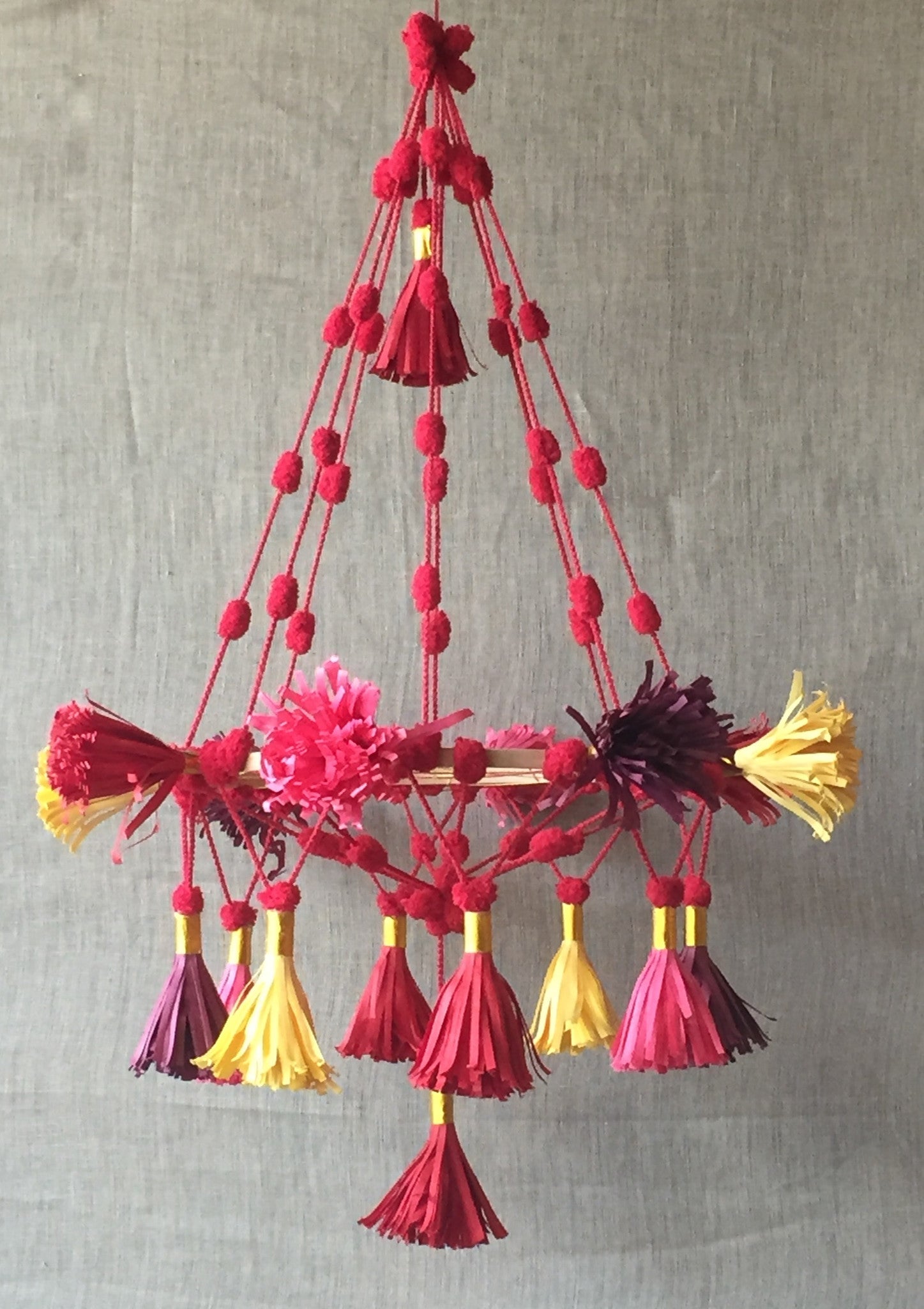 Folk Paper Tassel Chandelier - PARCEL